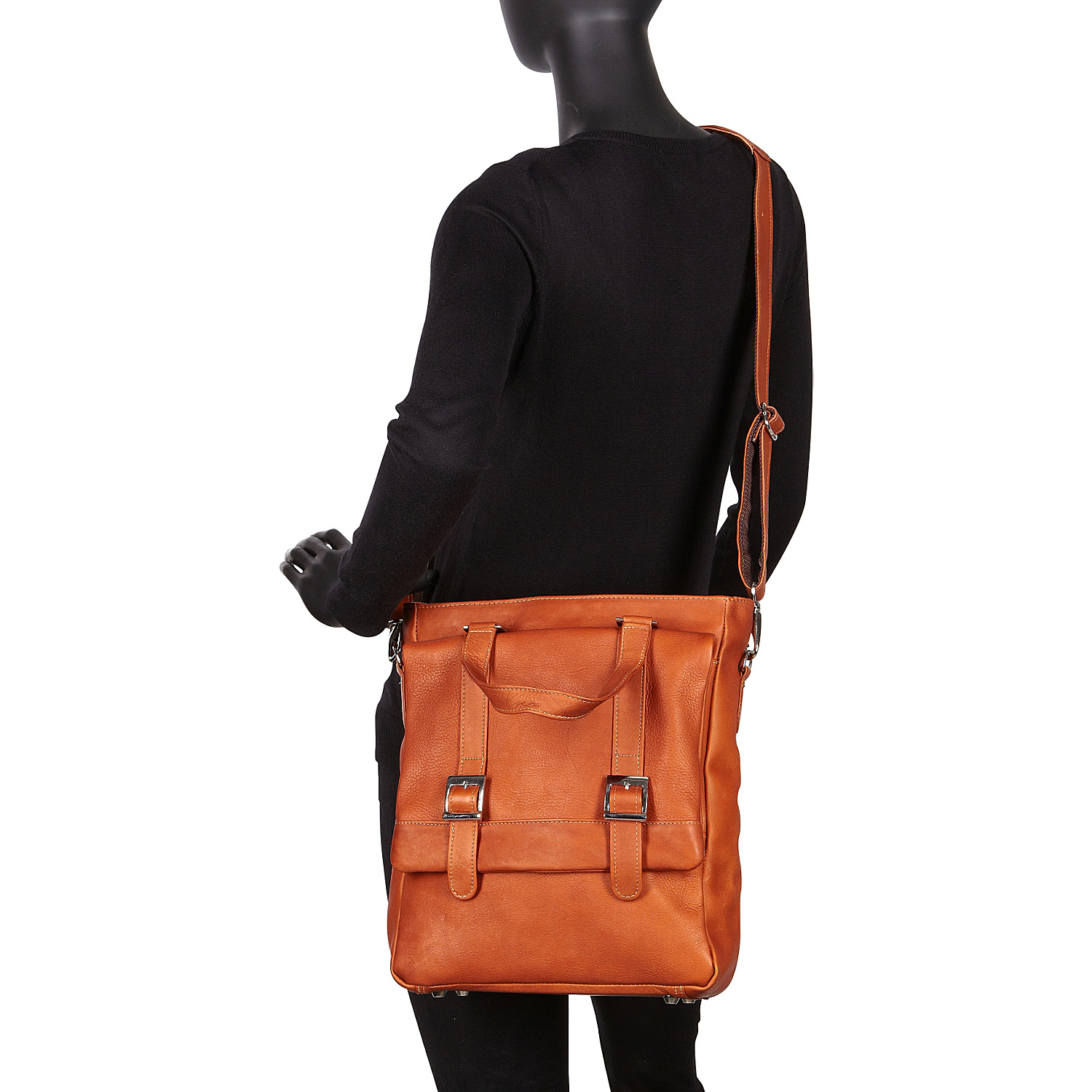 Buckle Flap-Over Tote