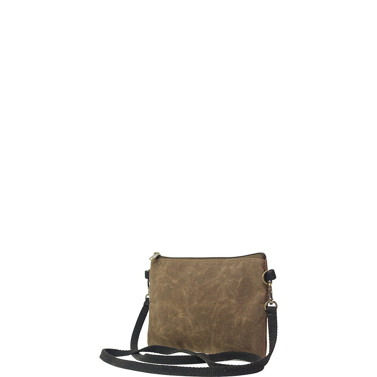 Waxed Canvas Crossbody Clutch