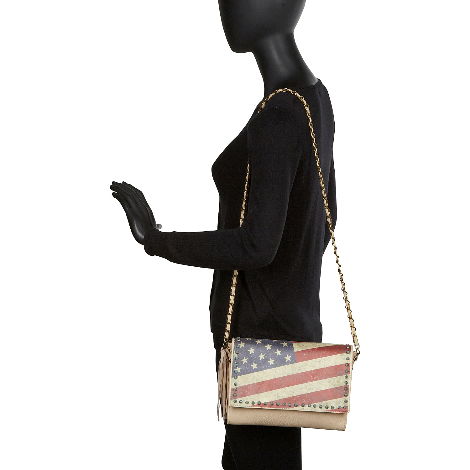 Vintage American Flag Shoulder Bag