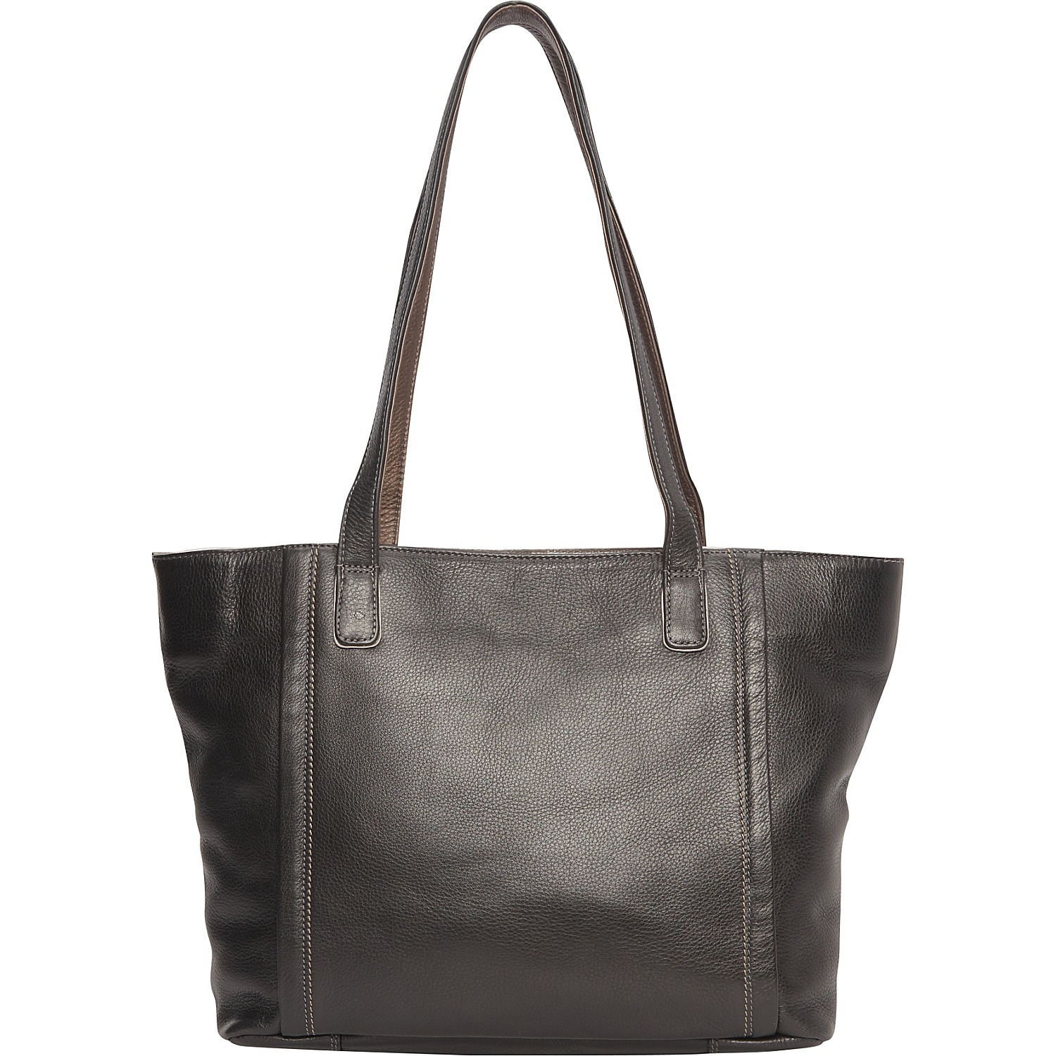 Inset Top Zip Tote