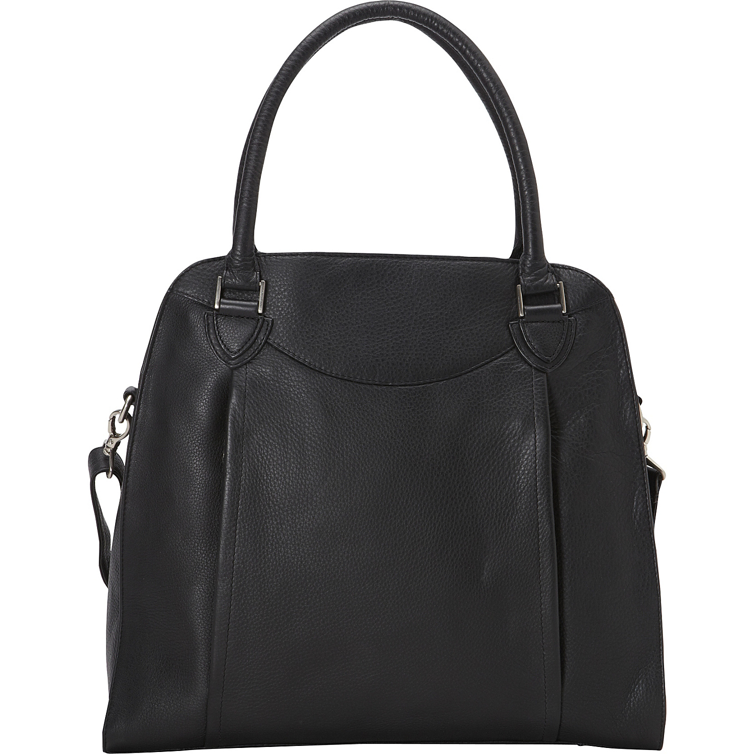 N/S Top Zip ShoulderBag with Twin Handle Strap