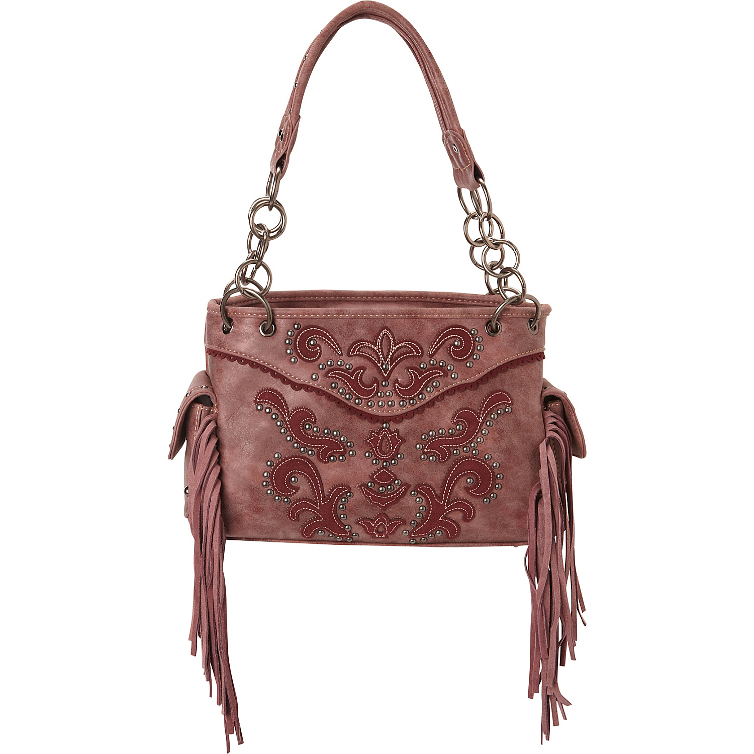 Leather Fringe & Saddle Stitch Purse