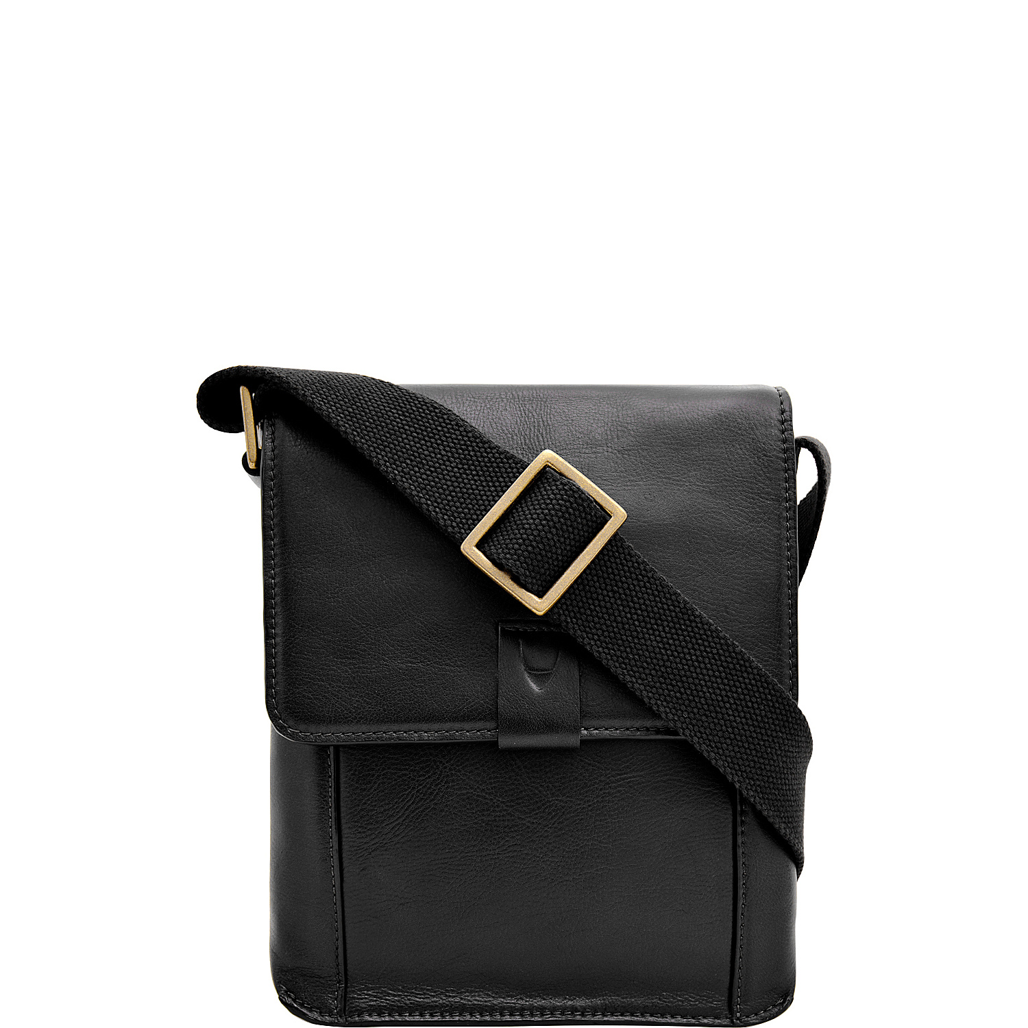 Aiden Small Leather Messenger Crossbody Bag