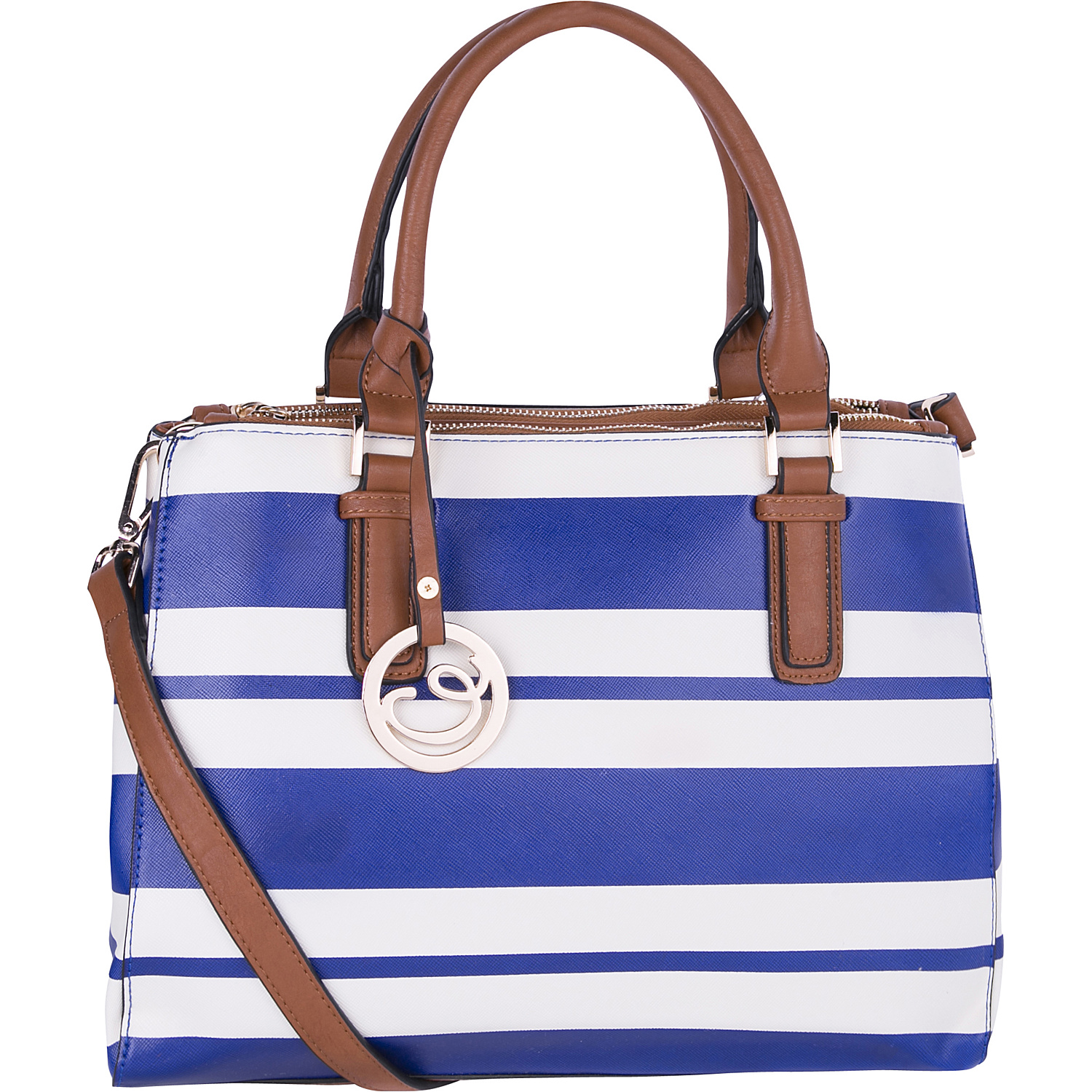 Posey Striped Satchel