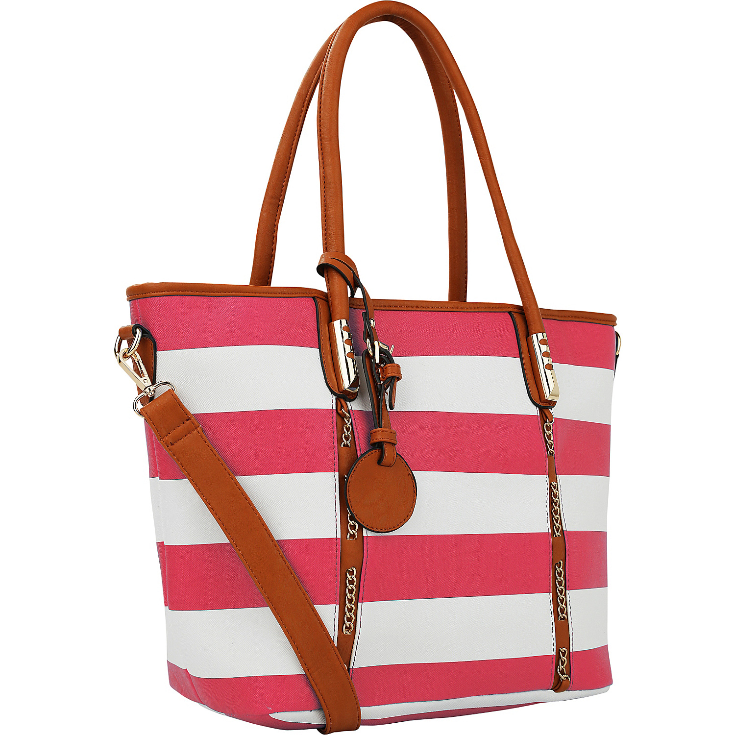 Marina Striped Tote Handbag