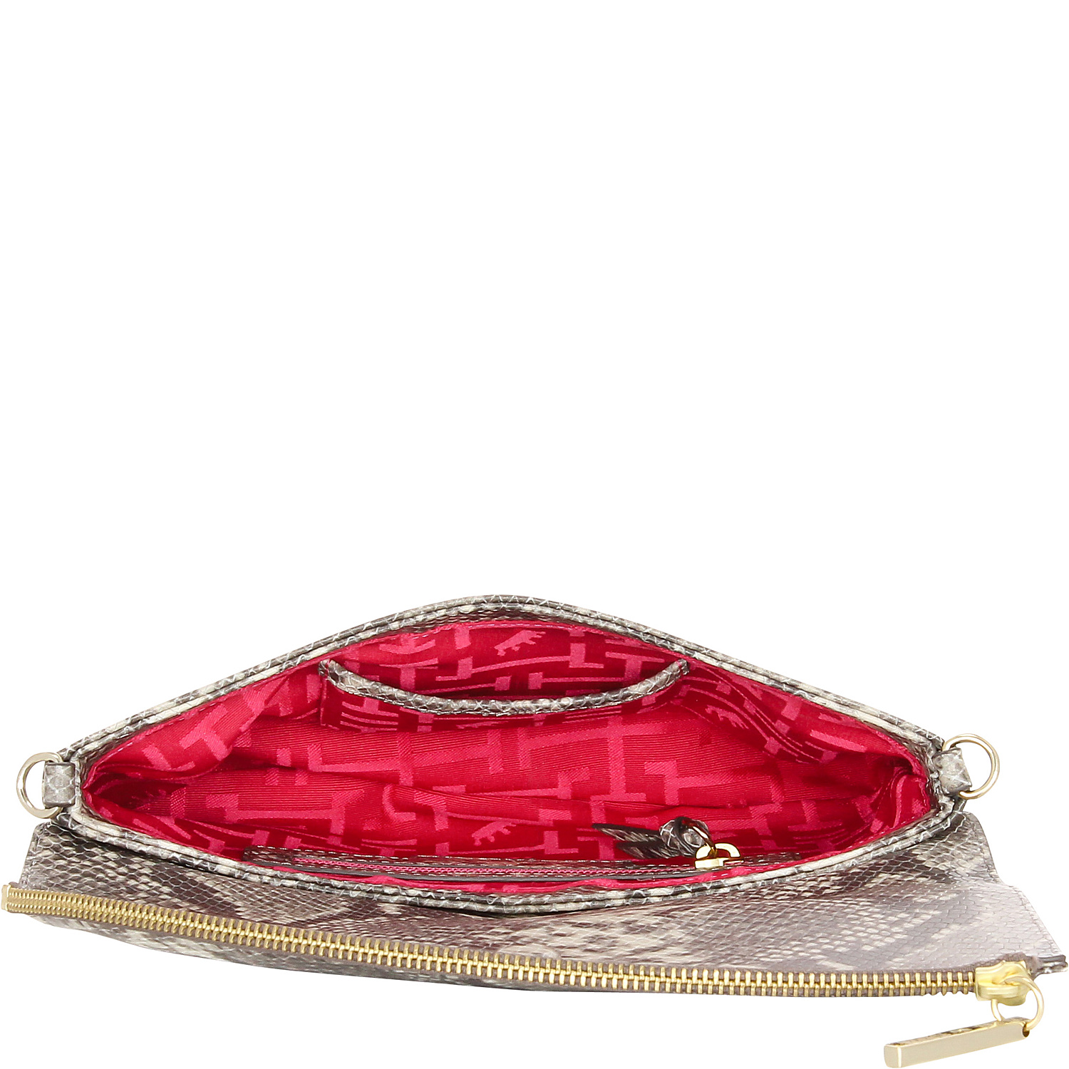 Anabella Python Clutch