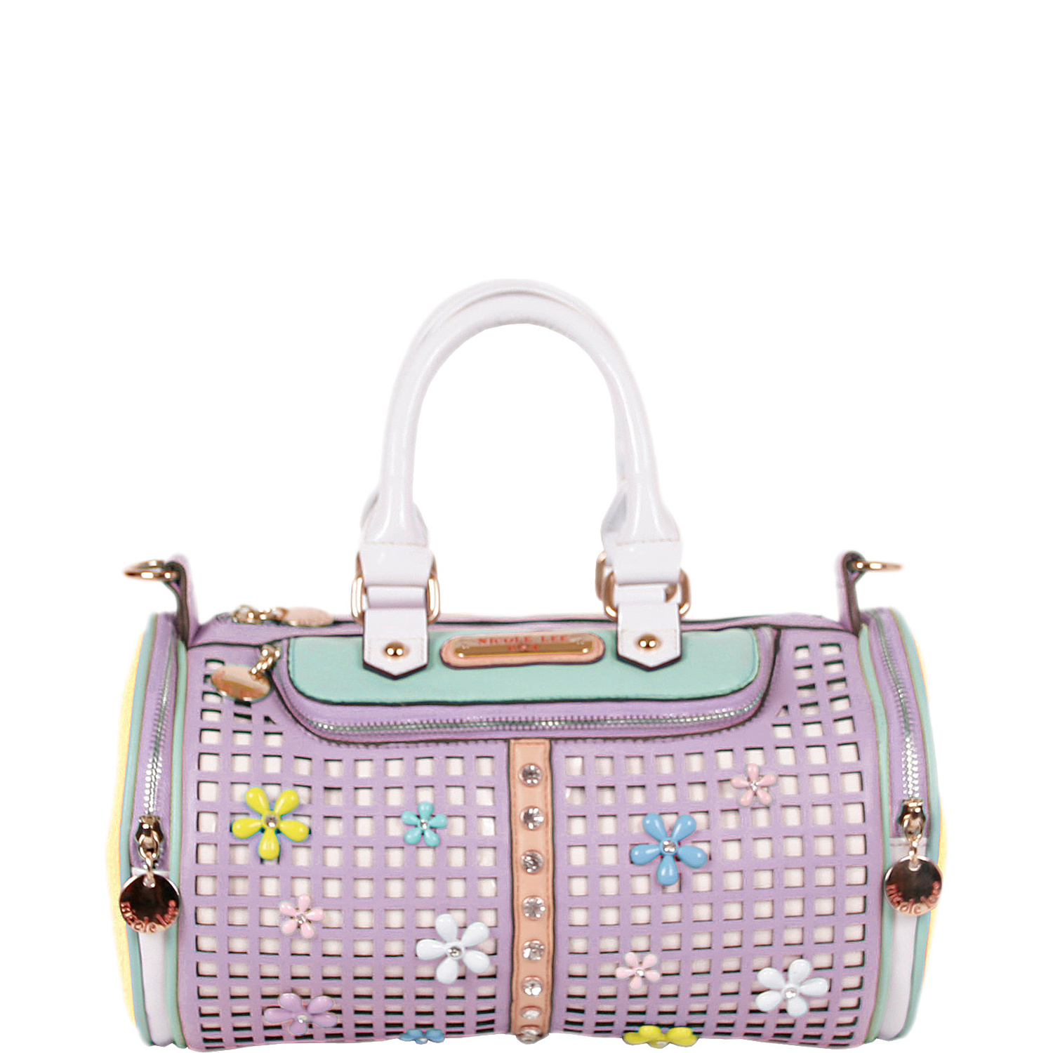 Selina Floral Pastel Barrel Bag