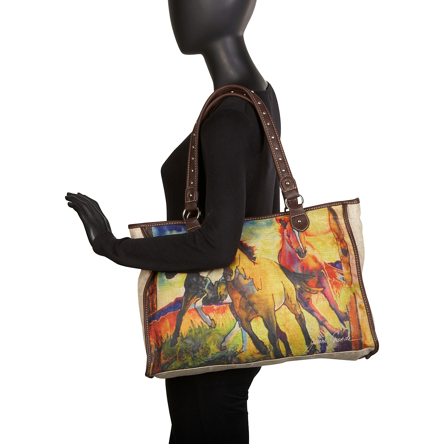 Janene Grende Horse Painting Tote Bag