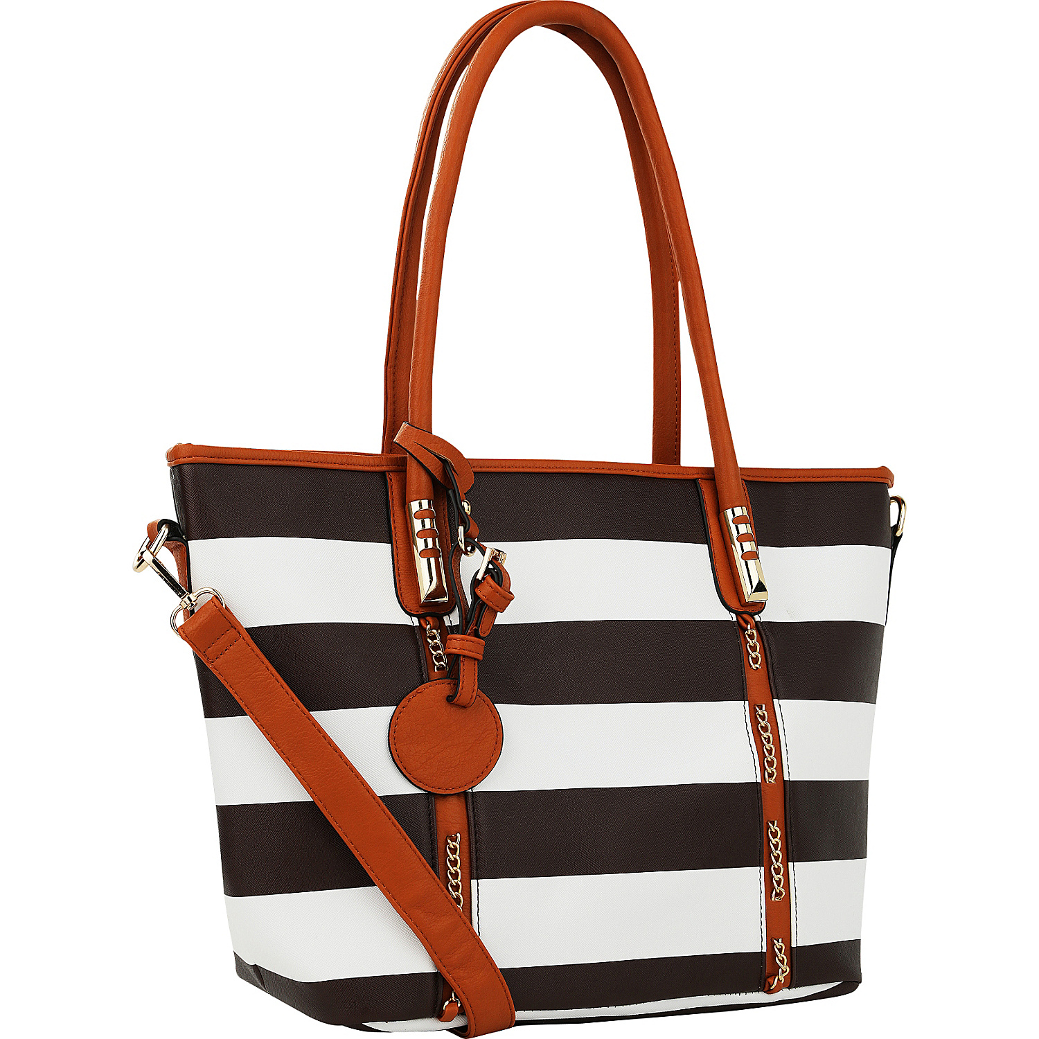 Marina Striped Tote Handbag