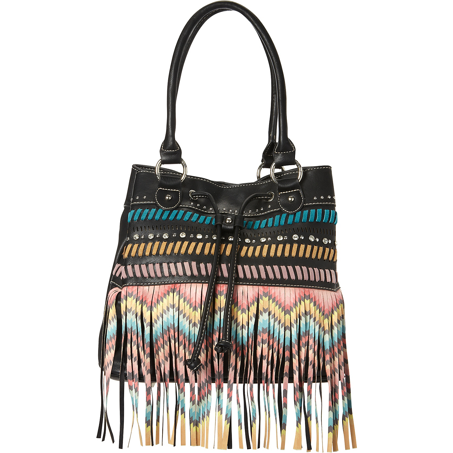 Fringe Concealed Handgun Hobo Bag