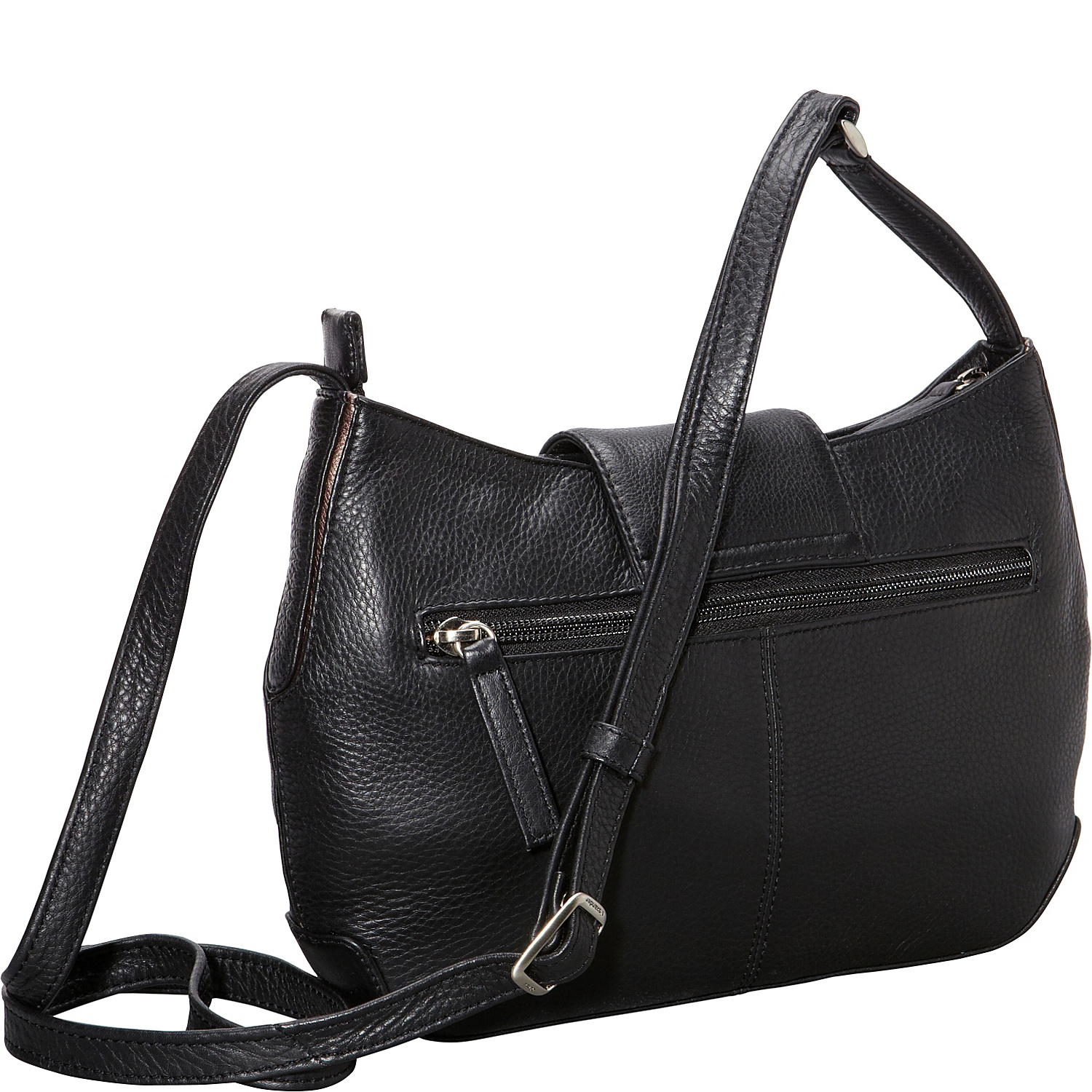 Top Zip Half Moon Shape bag