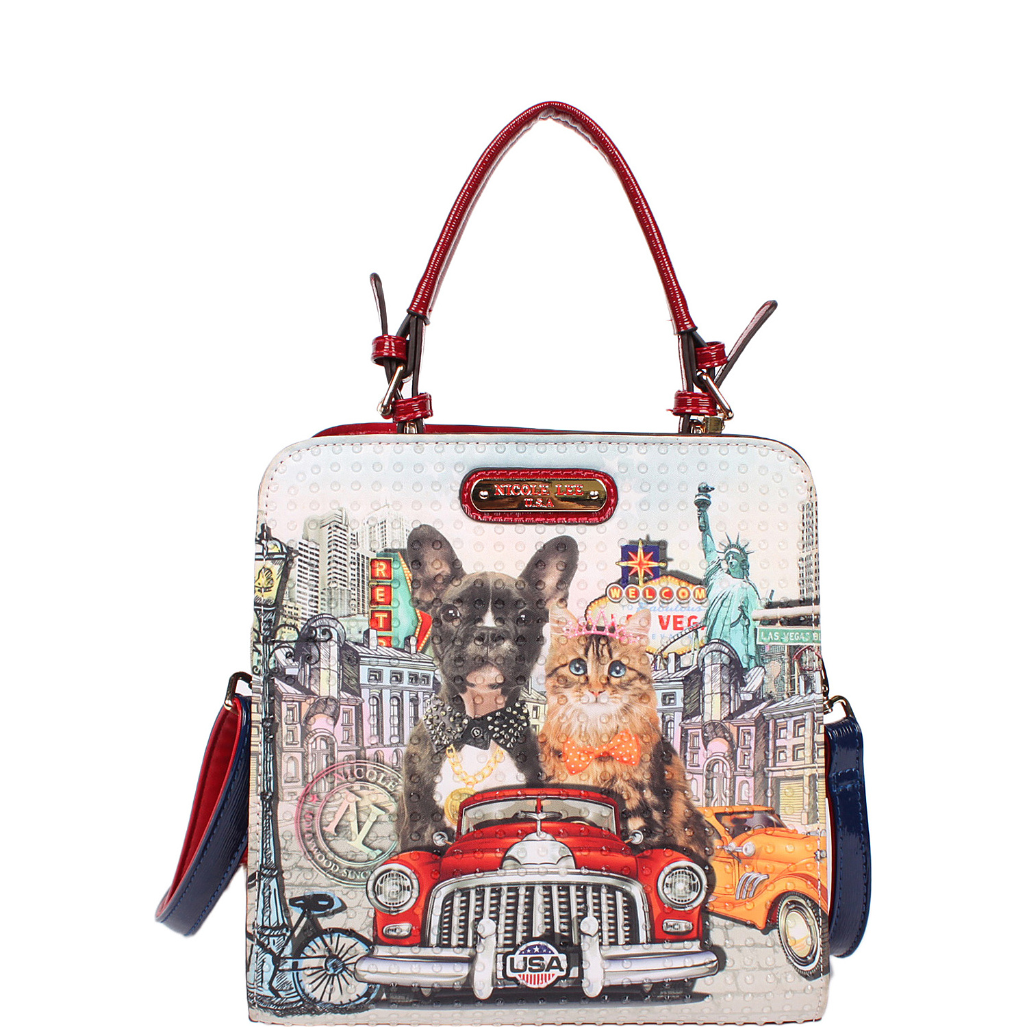 City Drive Print Handbag