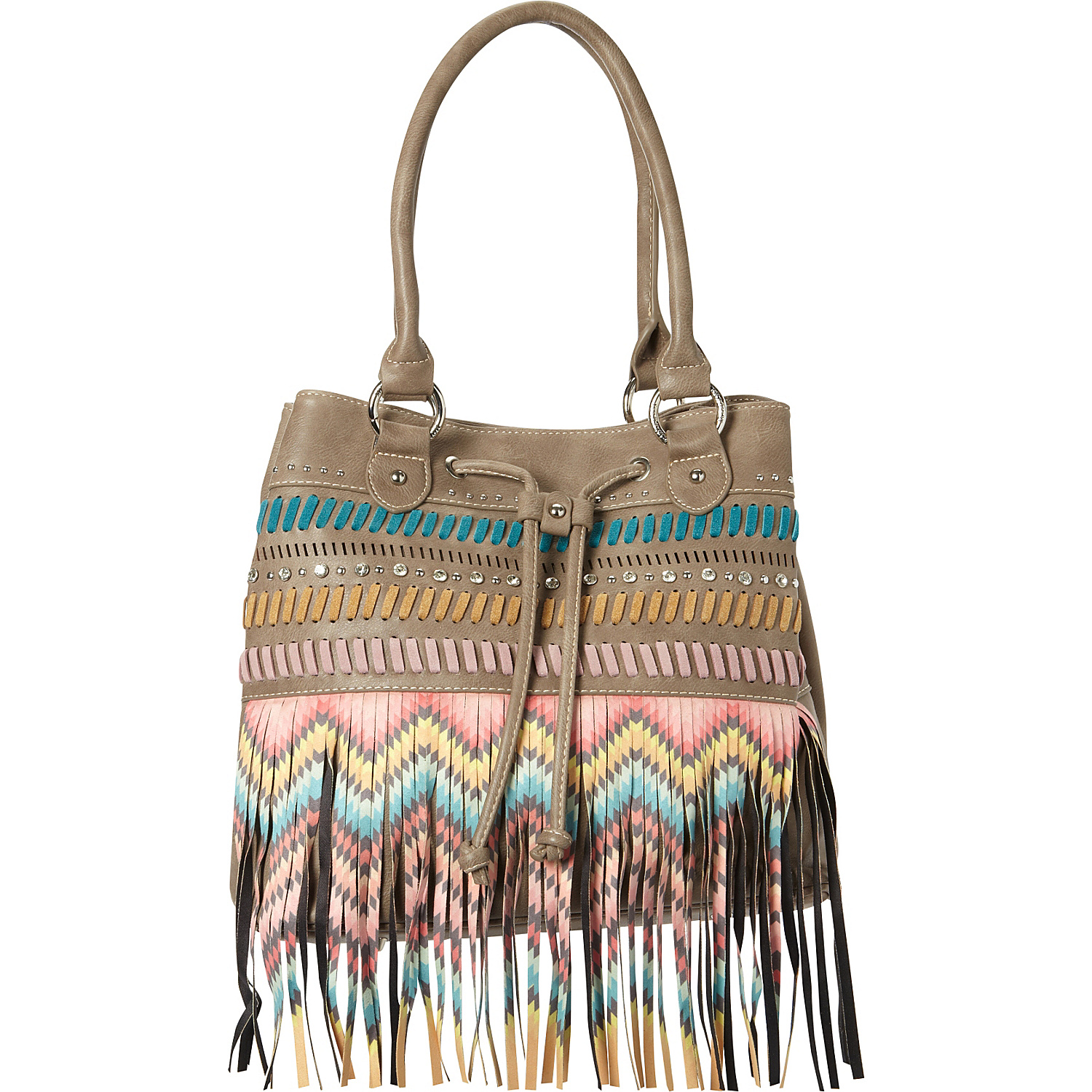 Fringe Concealed Handgun Hobo Bag