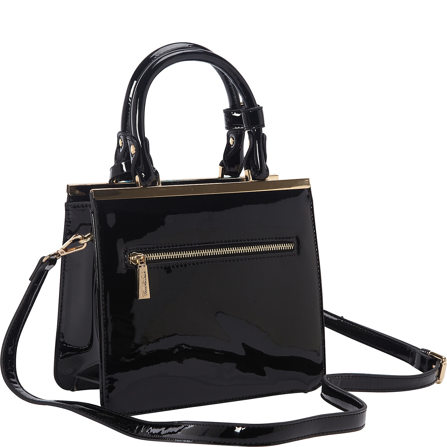 Shiny Quilted Small Satchel Bag
