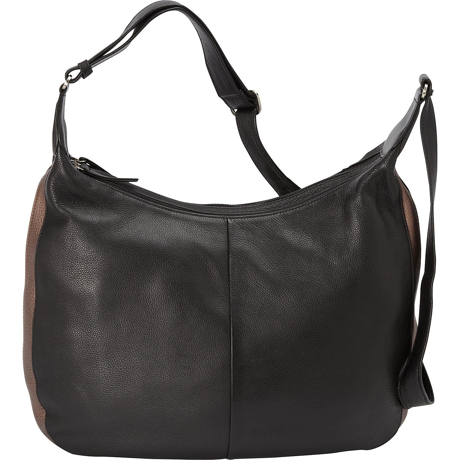 Large double zip hobo