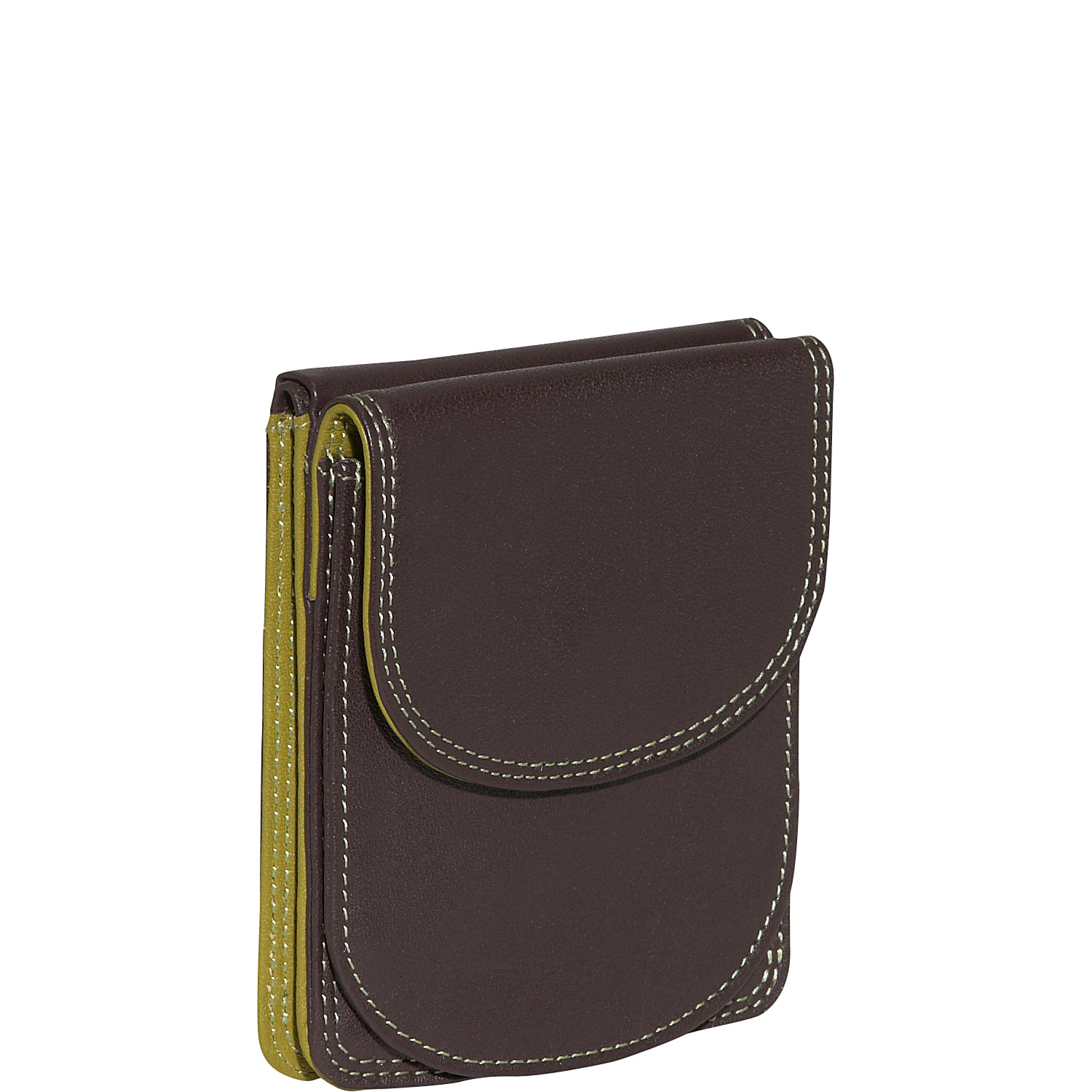 Bifold Multi Color Wallet in Black Rainbow Combination