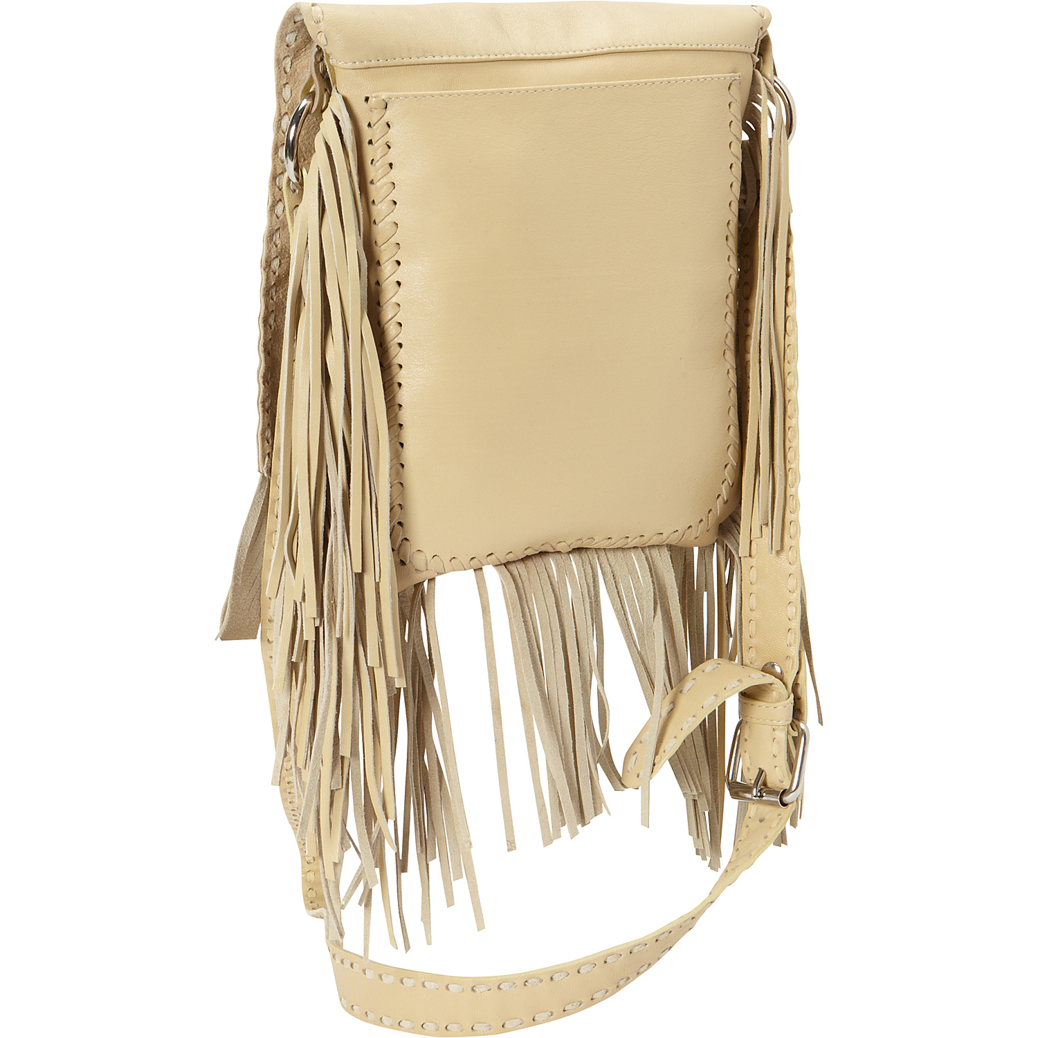 Full Flap with Concho and Fringe Shoulder Bag