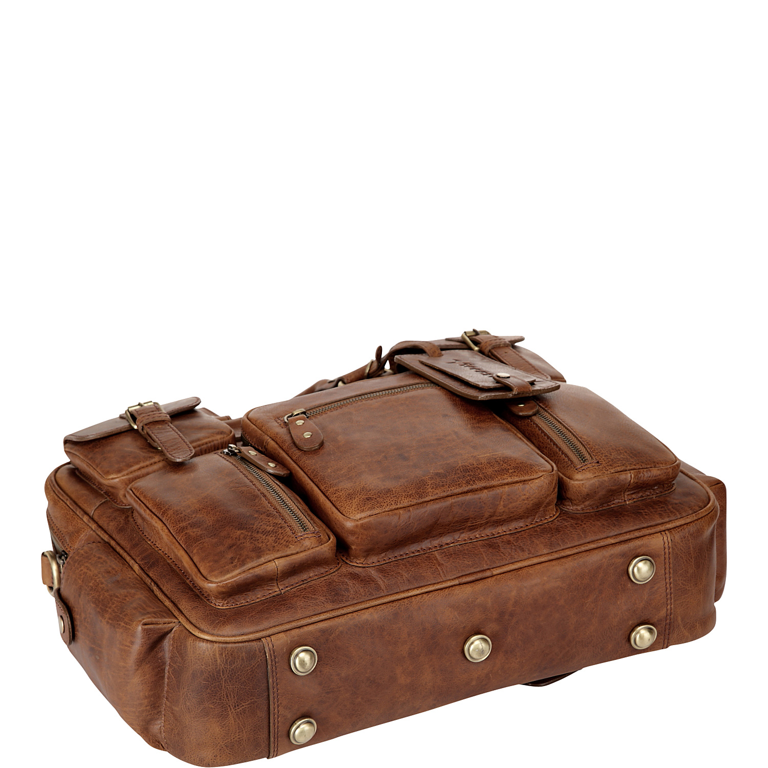 Vicenzo Signature Full Grain Leather Briefcase