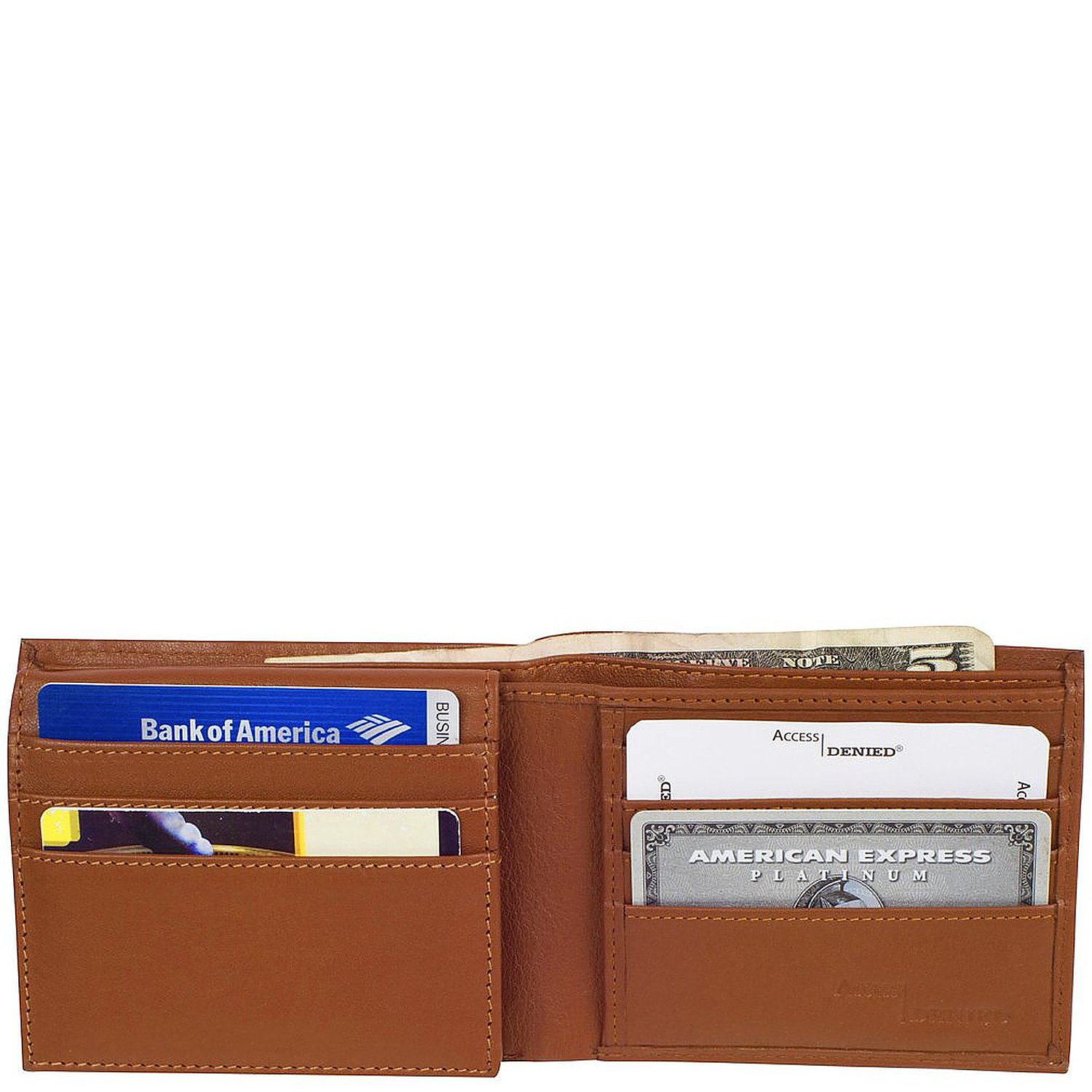 Mens RFID Blocking Wallet Leather 14 Card Slots