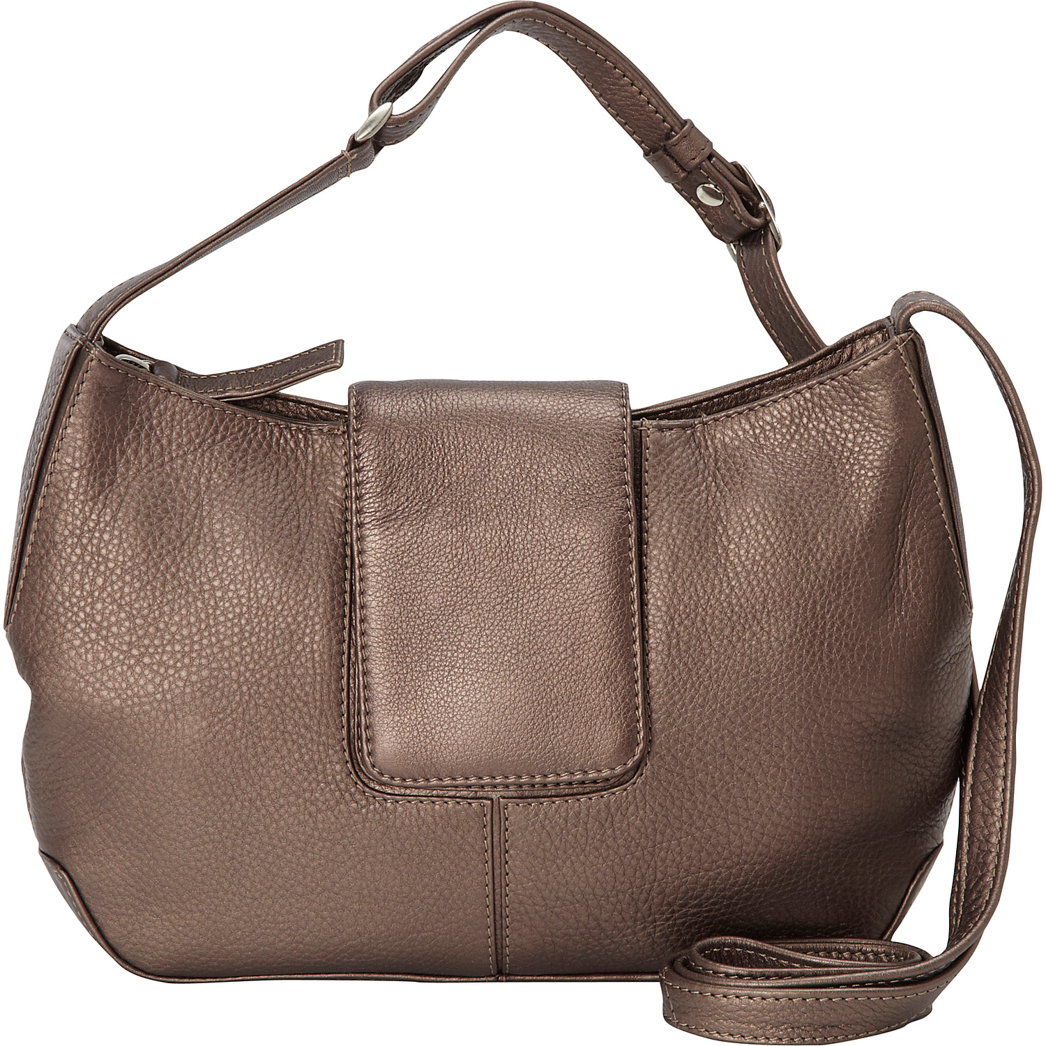 Top Zip Half Moon Shape bag