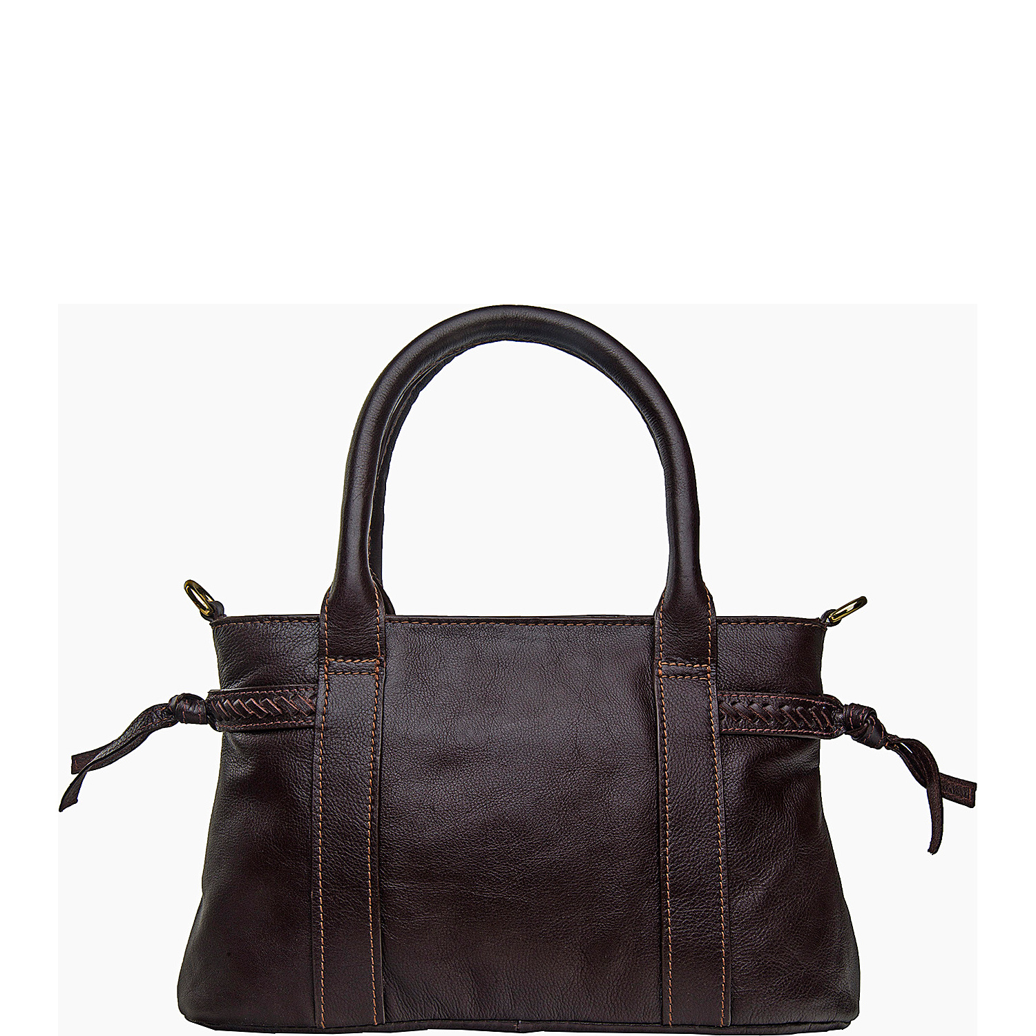 Mina Leather Small Satchel