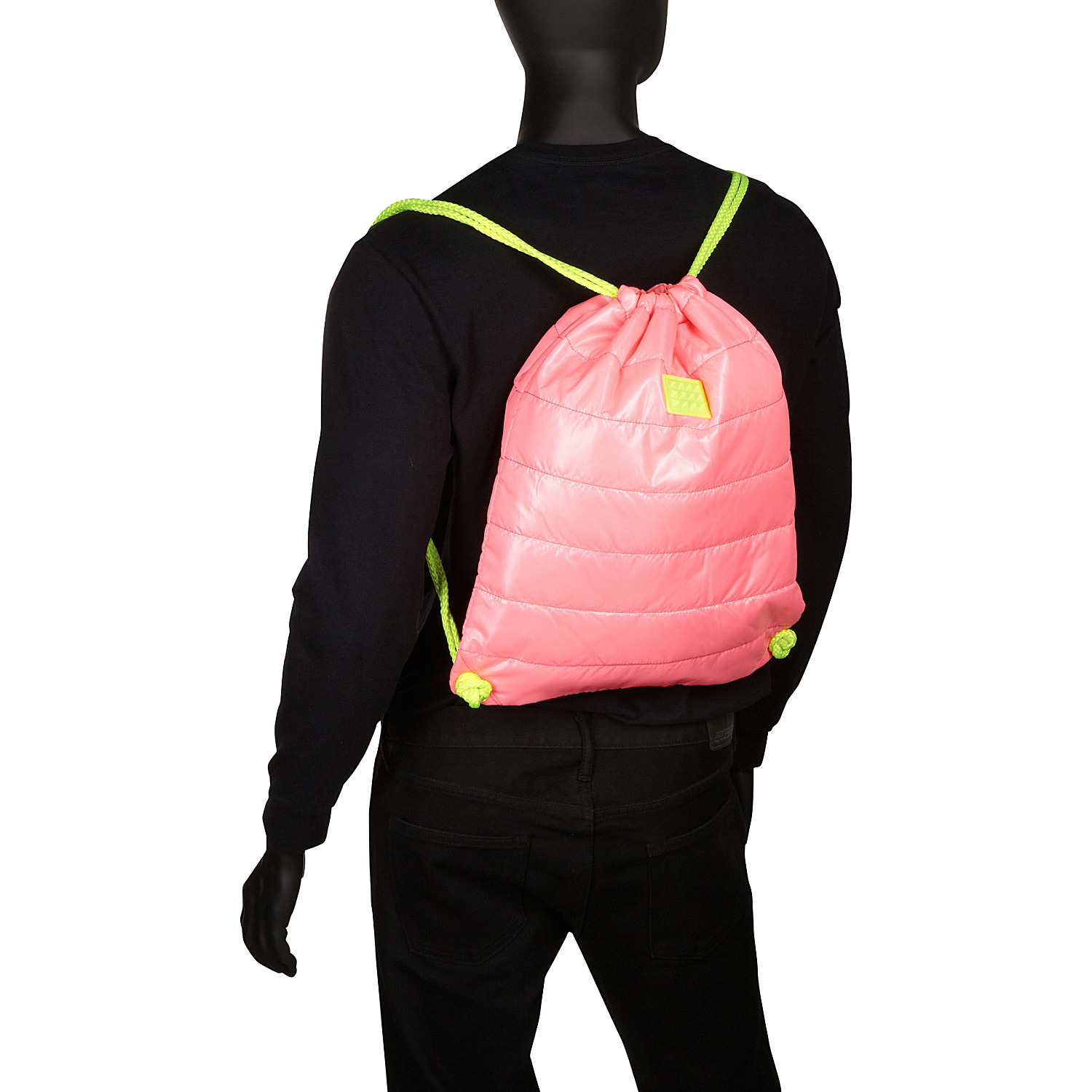 Diamond Patch Drawstring Sackpack