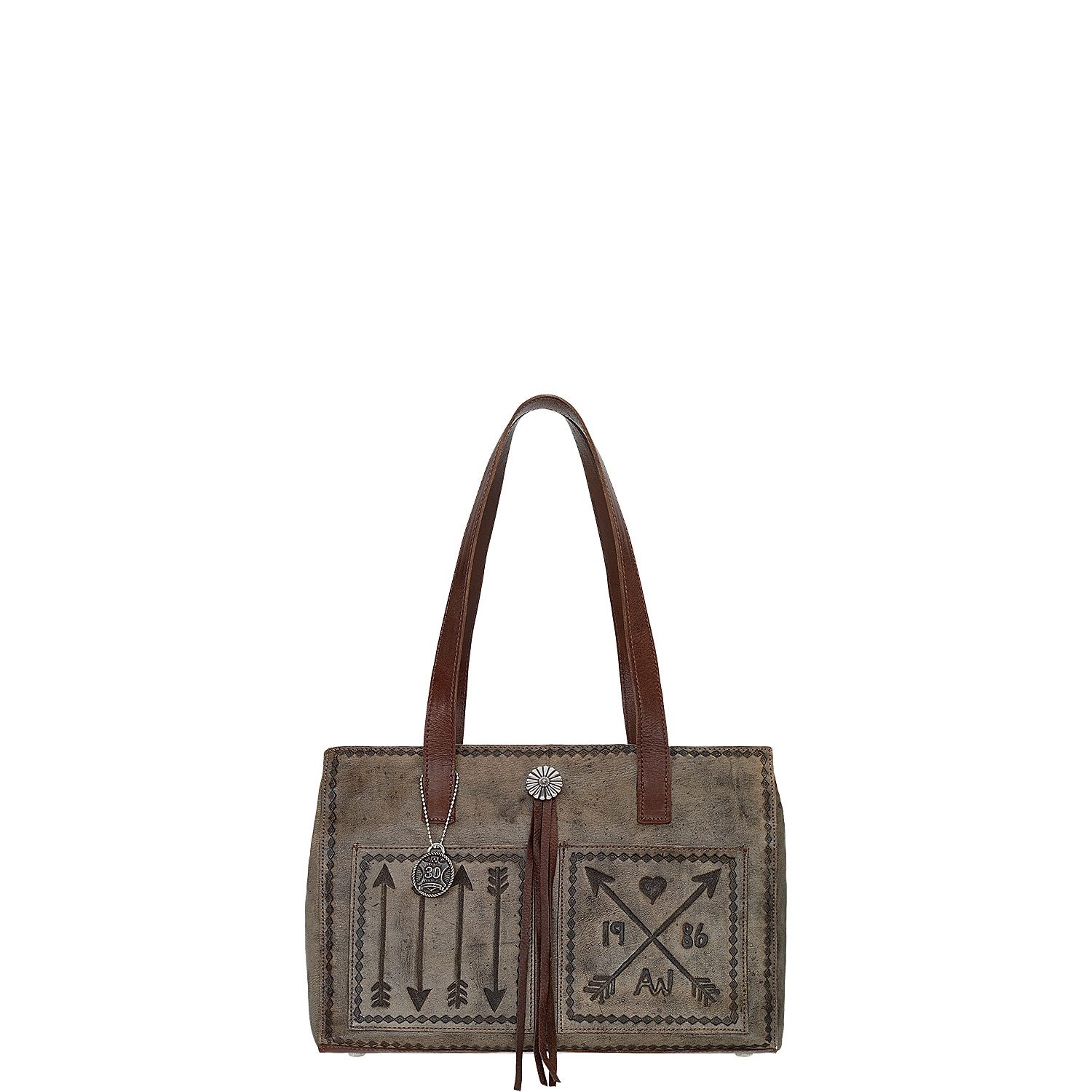 Cross My Heart Shopper Tote With Outside Pocket