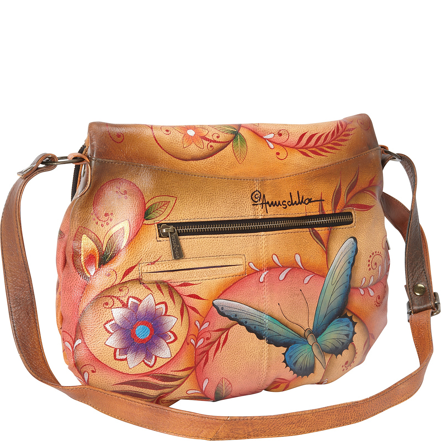 Large Flap-Over Convertible Shoulder Bag