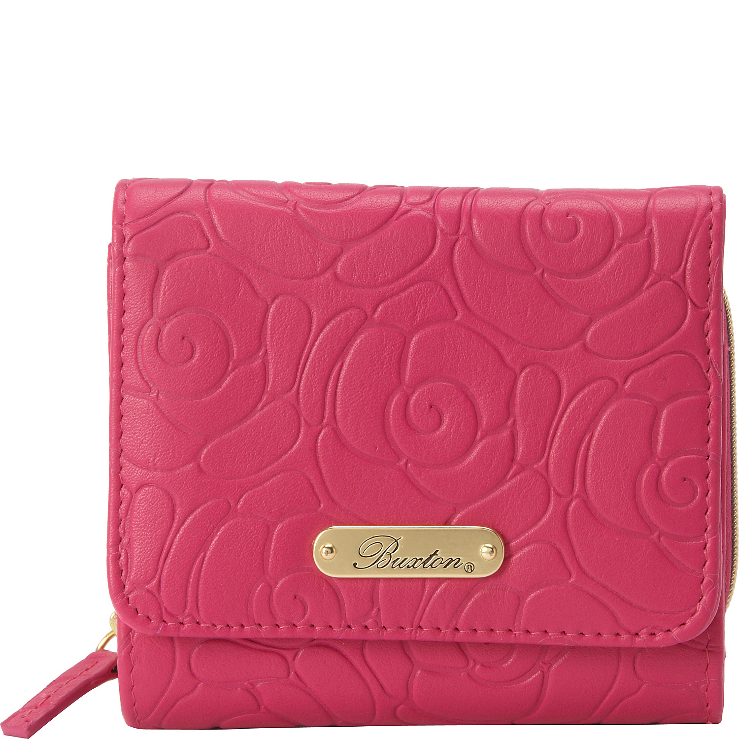 Rose Garden Accordion Zip French Wallet