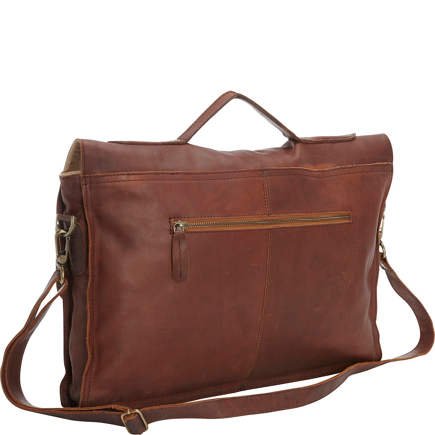 Soft Leather Laptop Messenger Bag and Brief XL