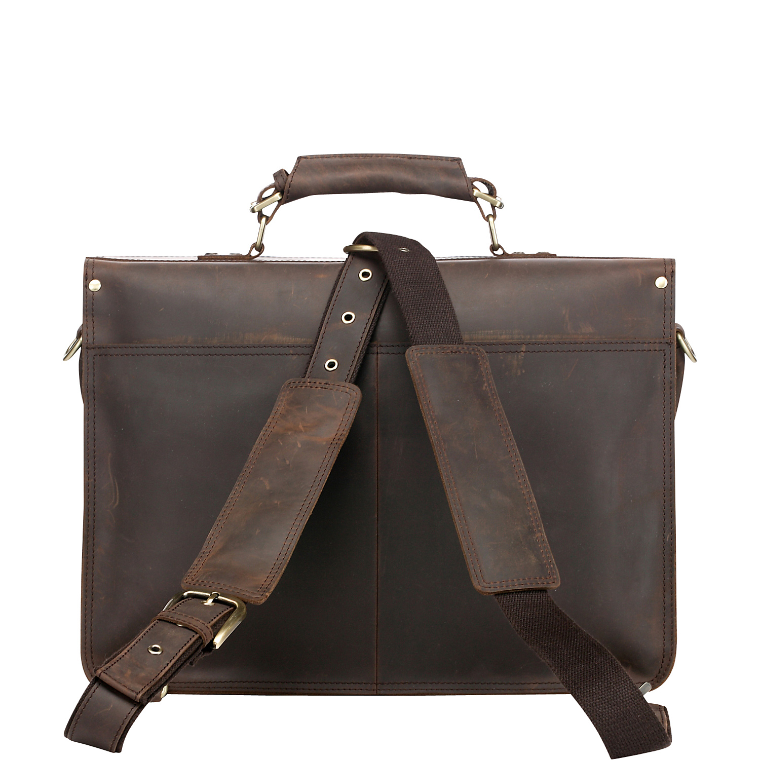 Cambridge Full Grain Leather Briefcase Backpack