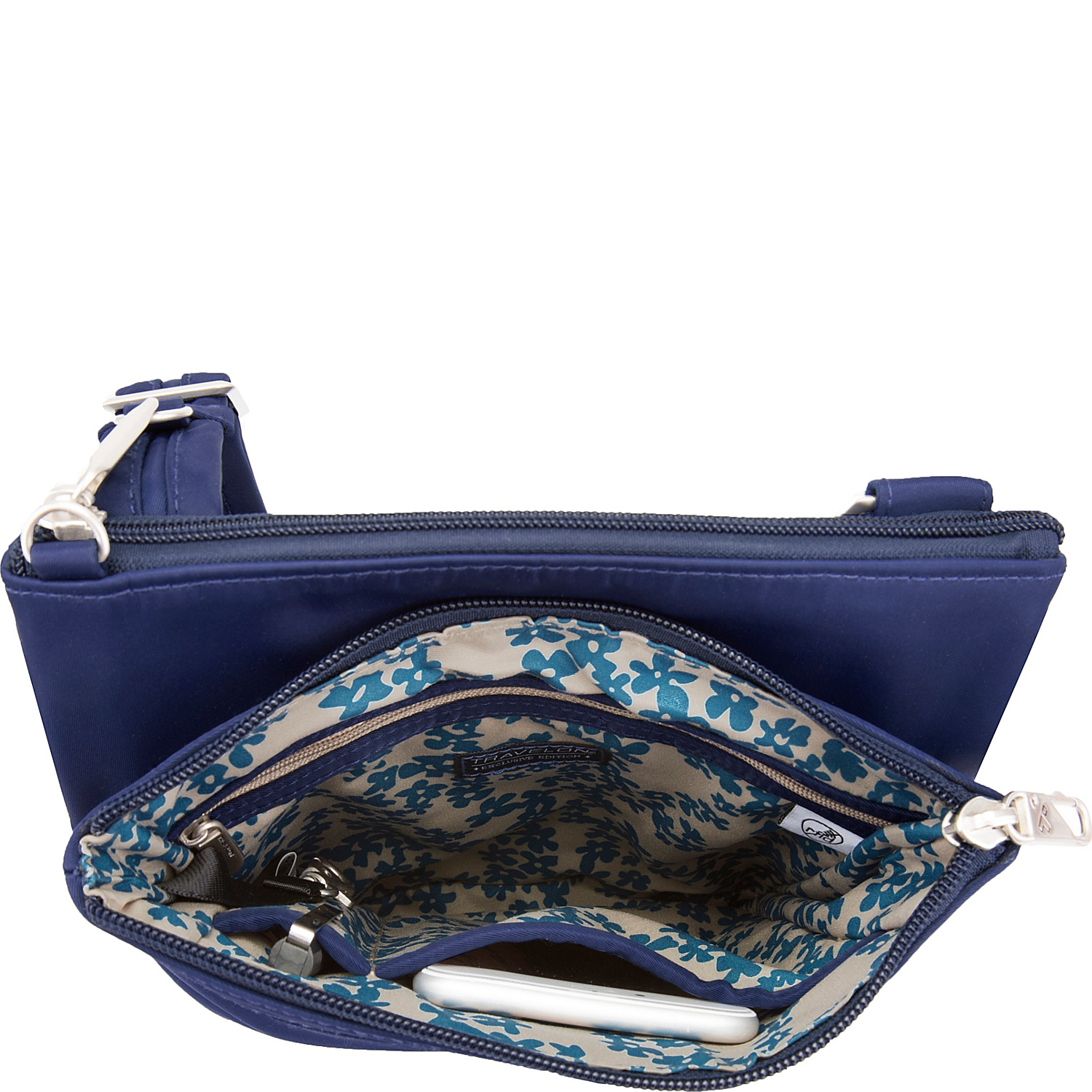 Anti-Theft Welted Small North/South Crossbody Bag - Exclusive