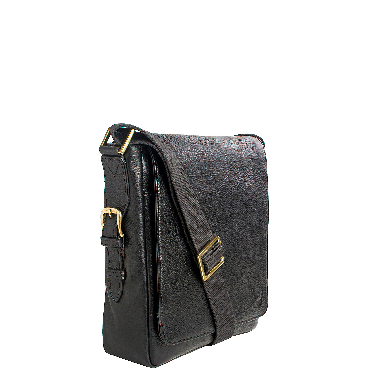 William Vertical Leather Messenger