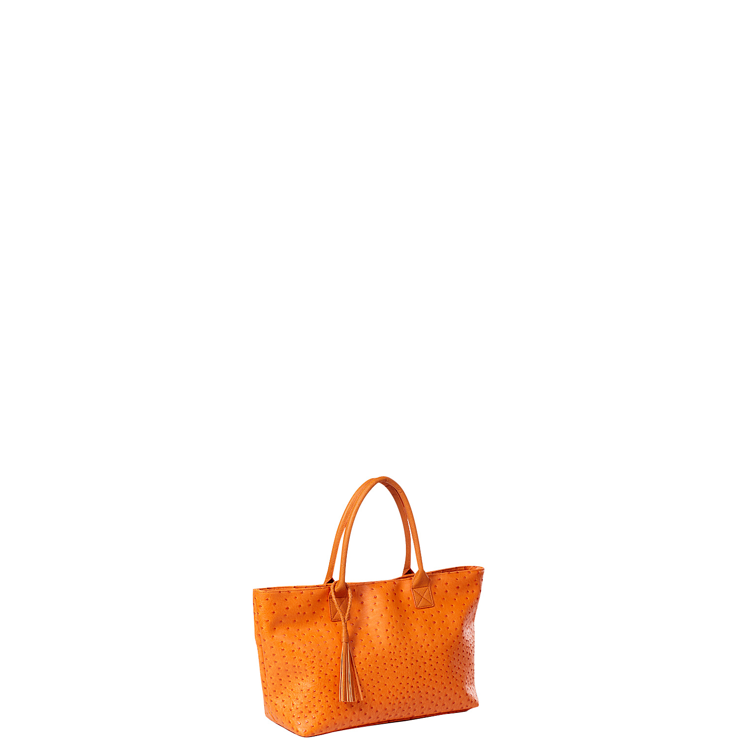 Jemma Faux Ostrich Market Tote