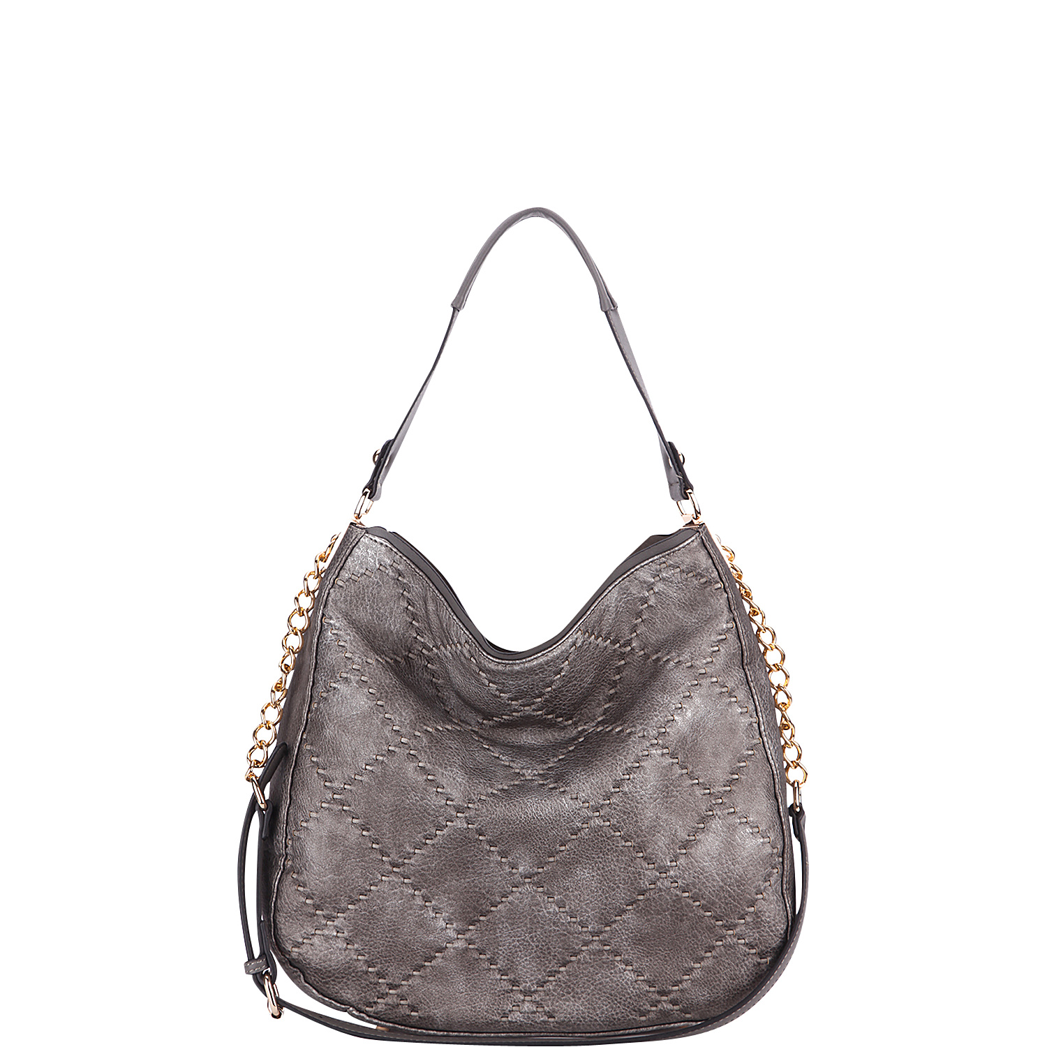 Dahlia Quilted Hobo By Mia K. Farrow