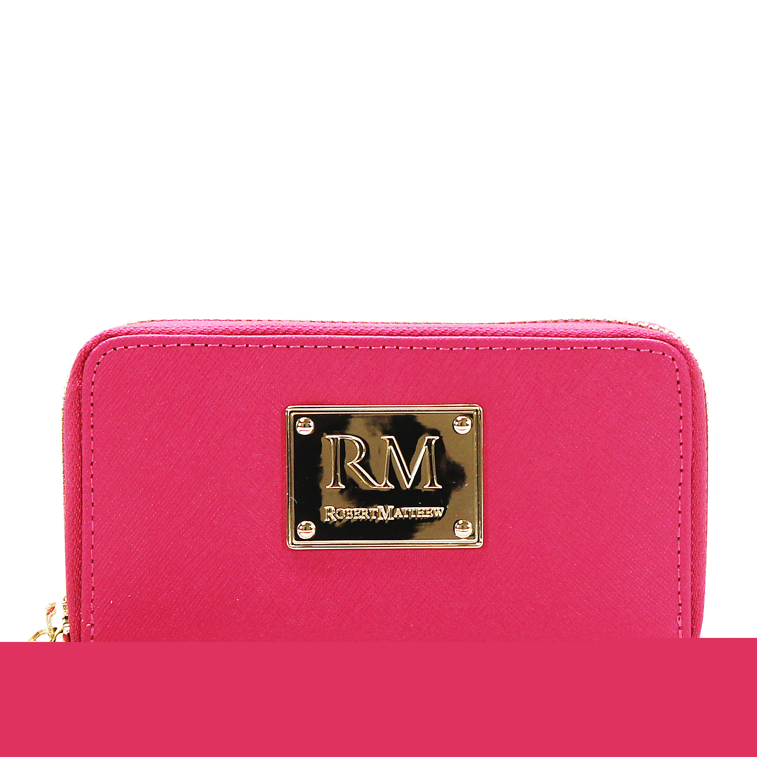 Sadie 24K Gold Leather Wallet Wristlet