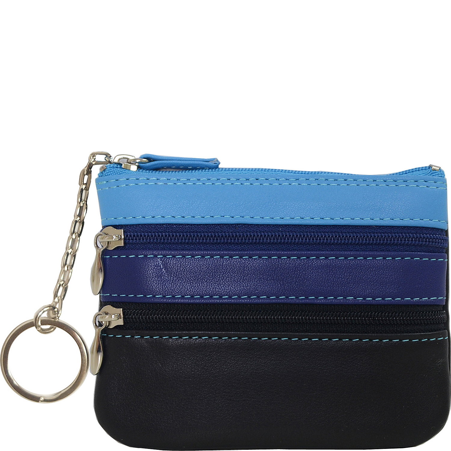 Trizip Multi Color Coin Purse