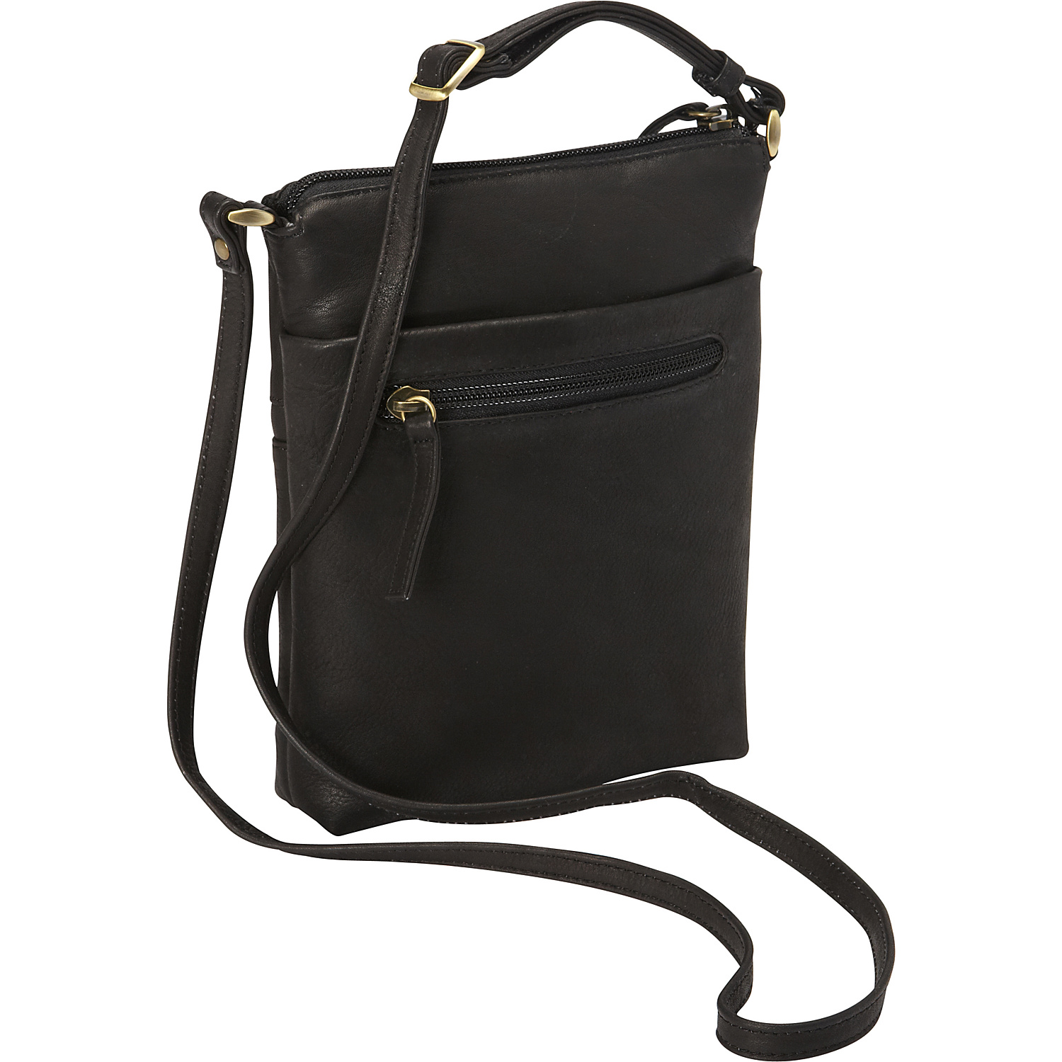 N/S Slim Top Zip Crossbody