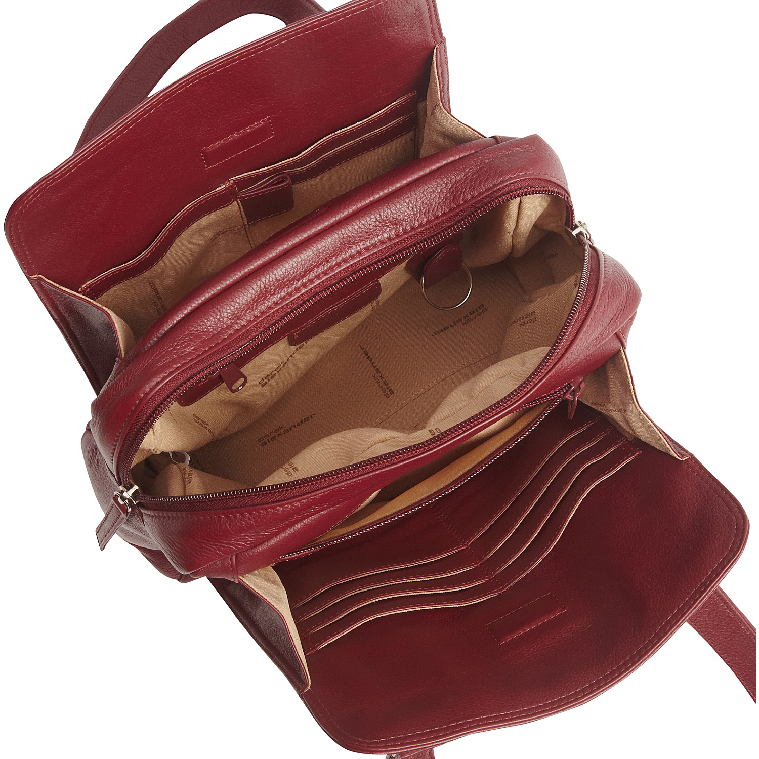 Top Zip Compartments Shoulder Bag