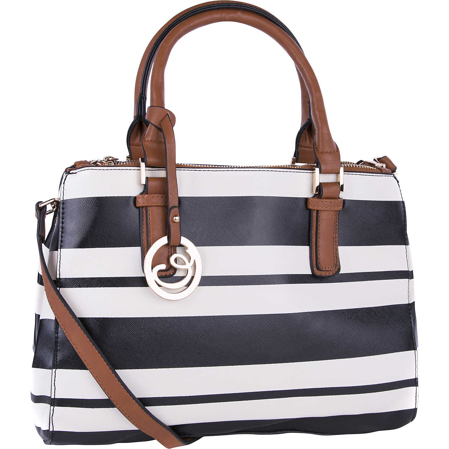 Posey Striped Satchel