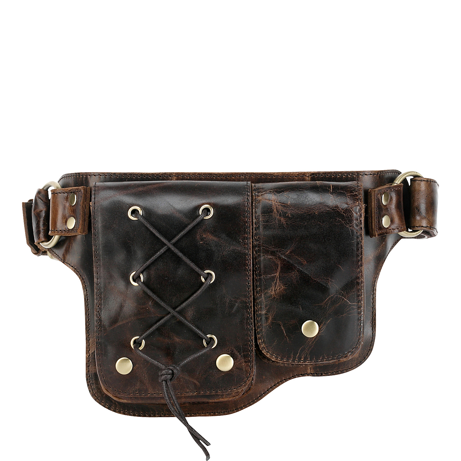 Adonis 2 Leather Waist Pack Hip Purse