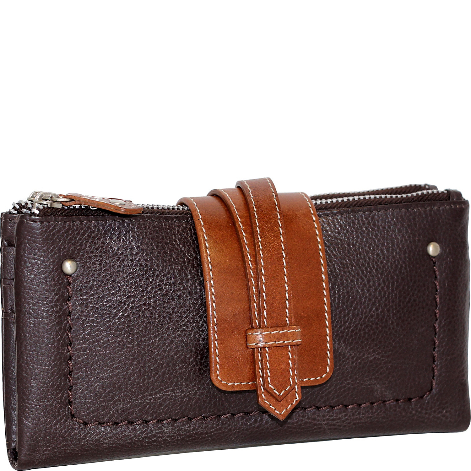 Crisscross Double Zip Wallet