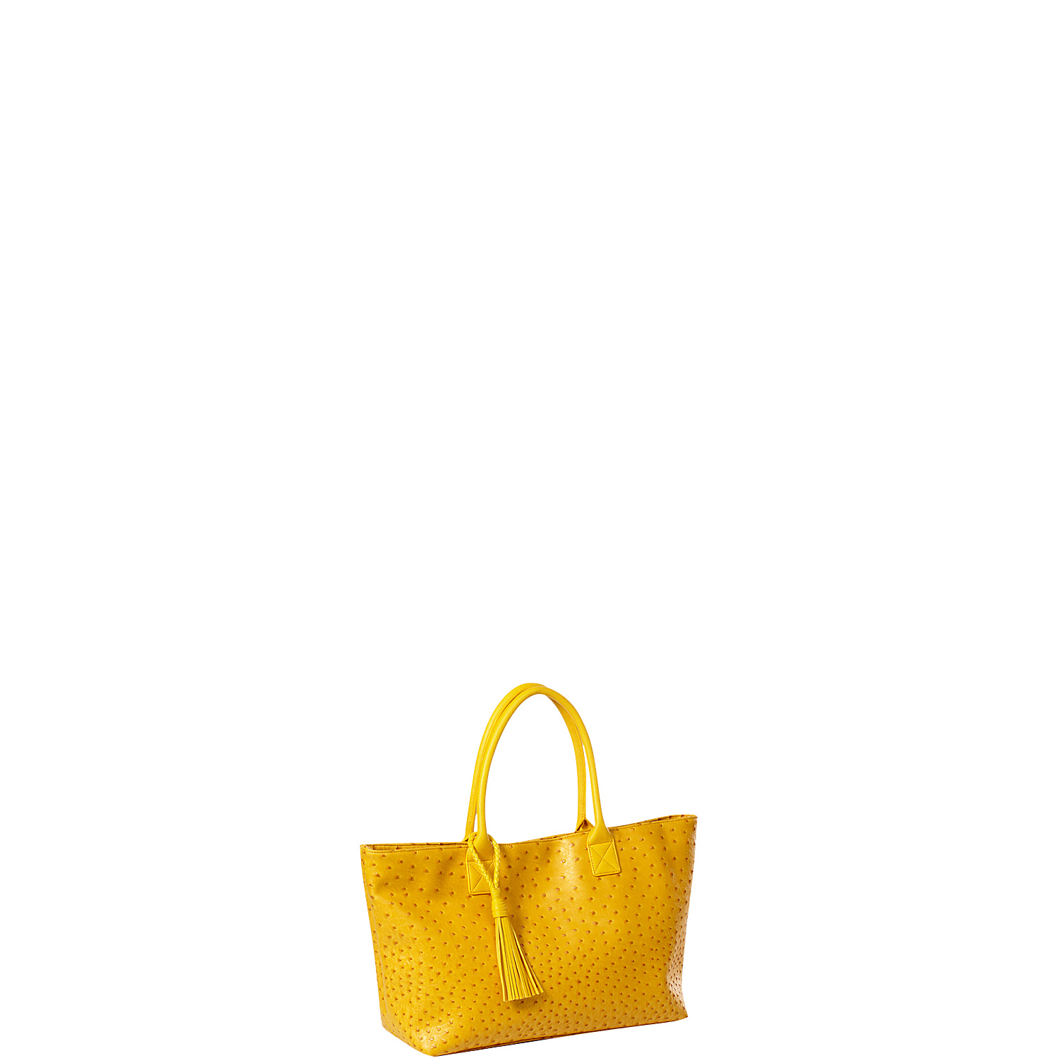 Jemma Faux Ostrich Market Tote