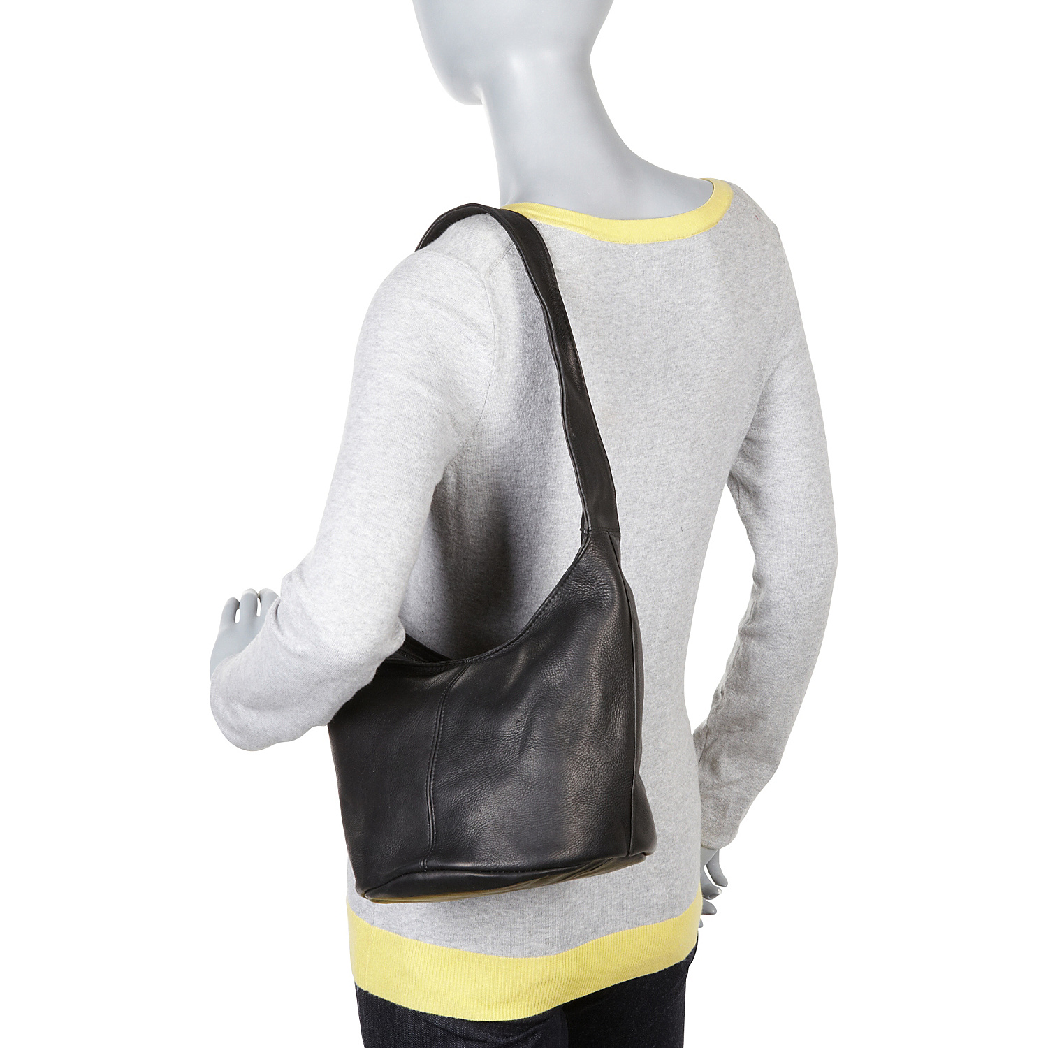 Vaquetta Hobo Bag with Side Zip Pocket