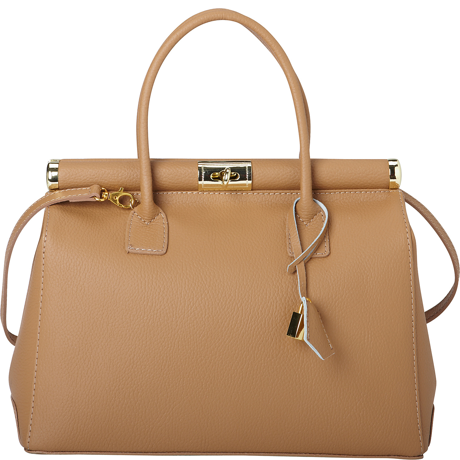 Elegant Italian Leather Tote and Shoulder Bag