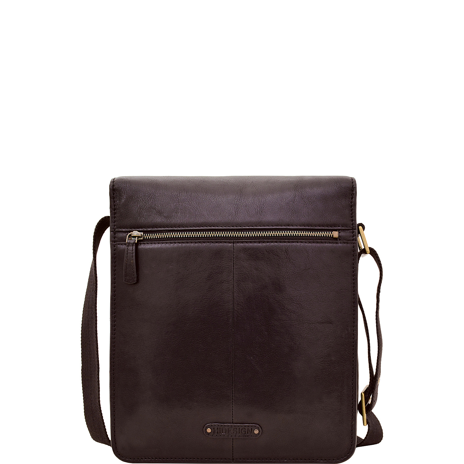 Aiden Medium Leather Messenger Crossbody Bag