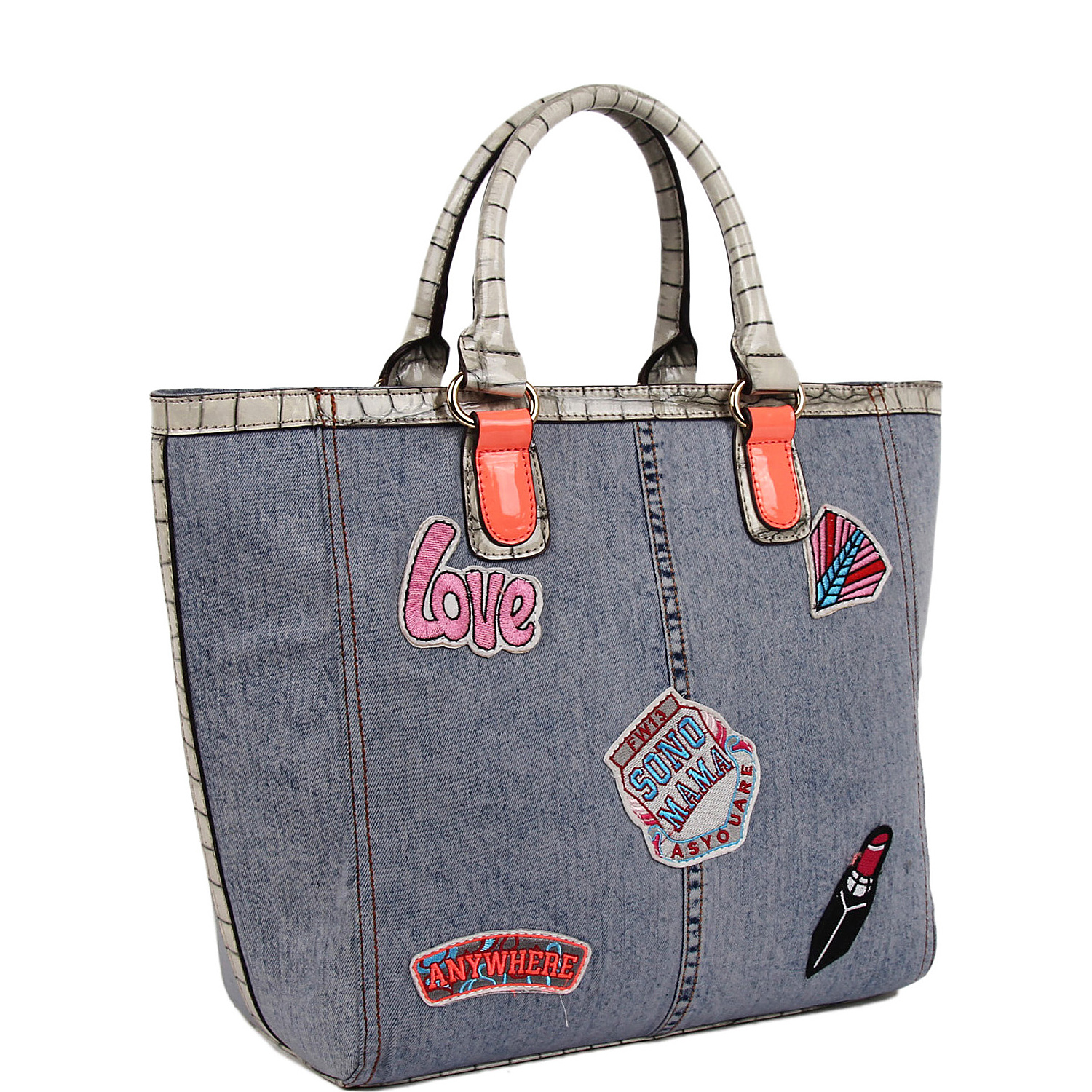 Athena Patch Print Tote Bag