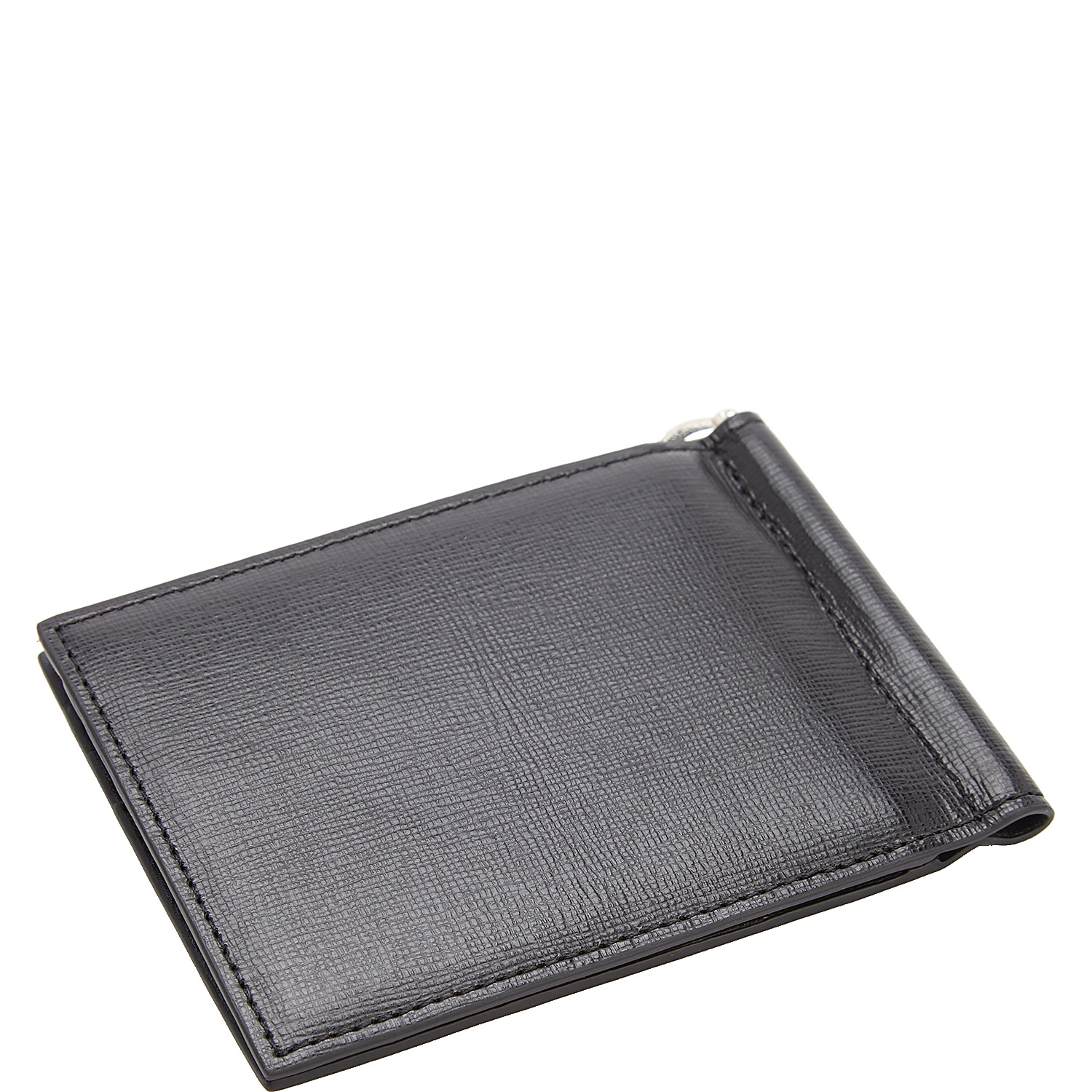 RFID Blocking Saffiano Leather Money Clip Credit Card Front Pocket Wallet