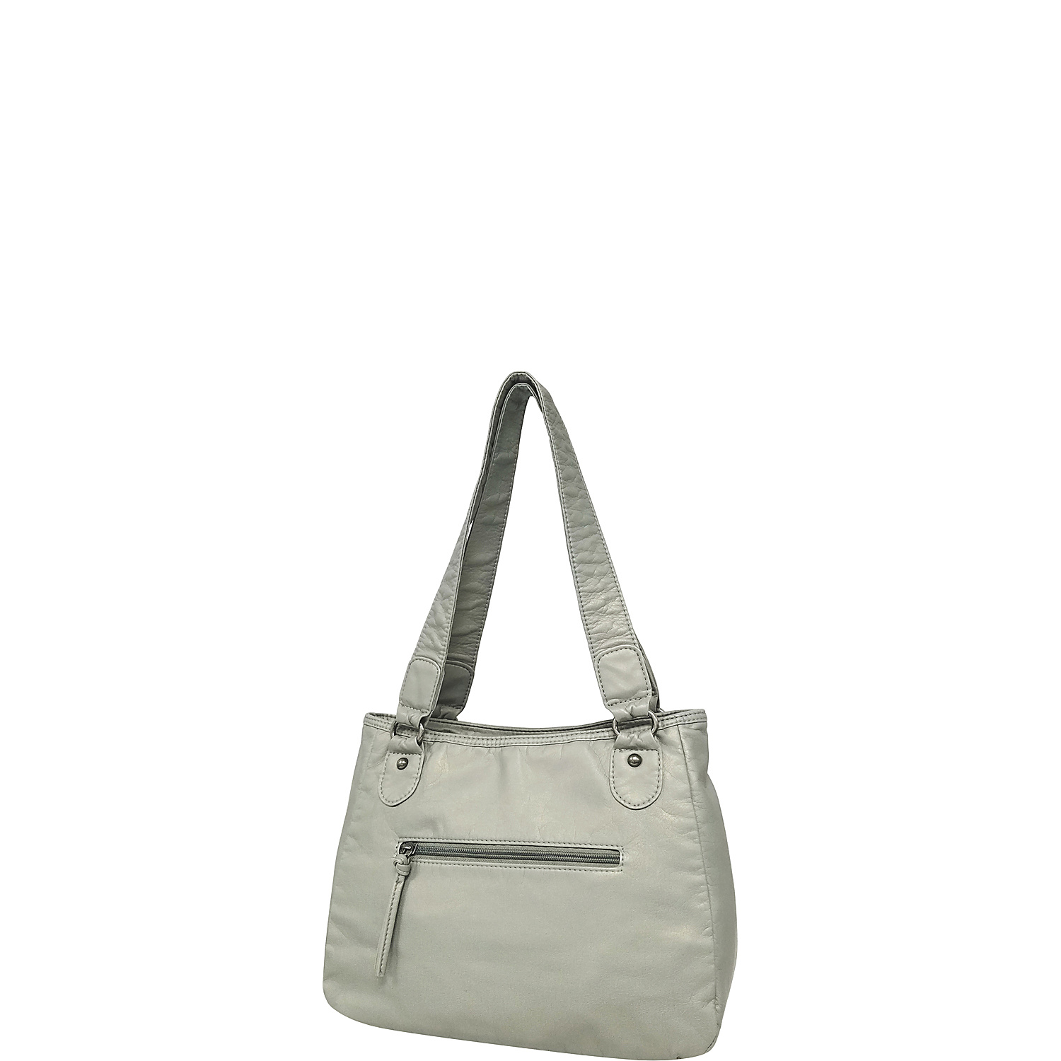 Pearlized Washed Satchel