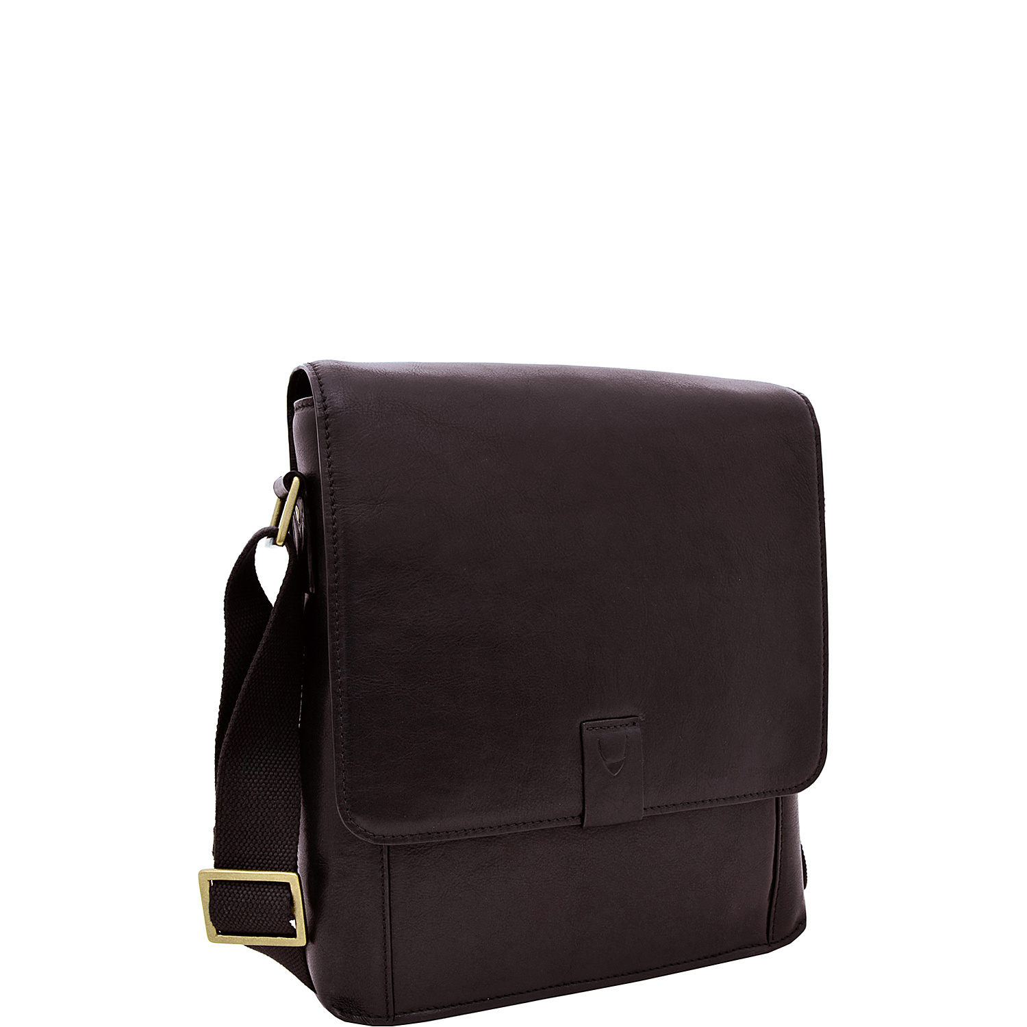 Aiden Medium Leather Messenger Crossbody Bag